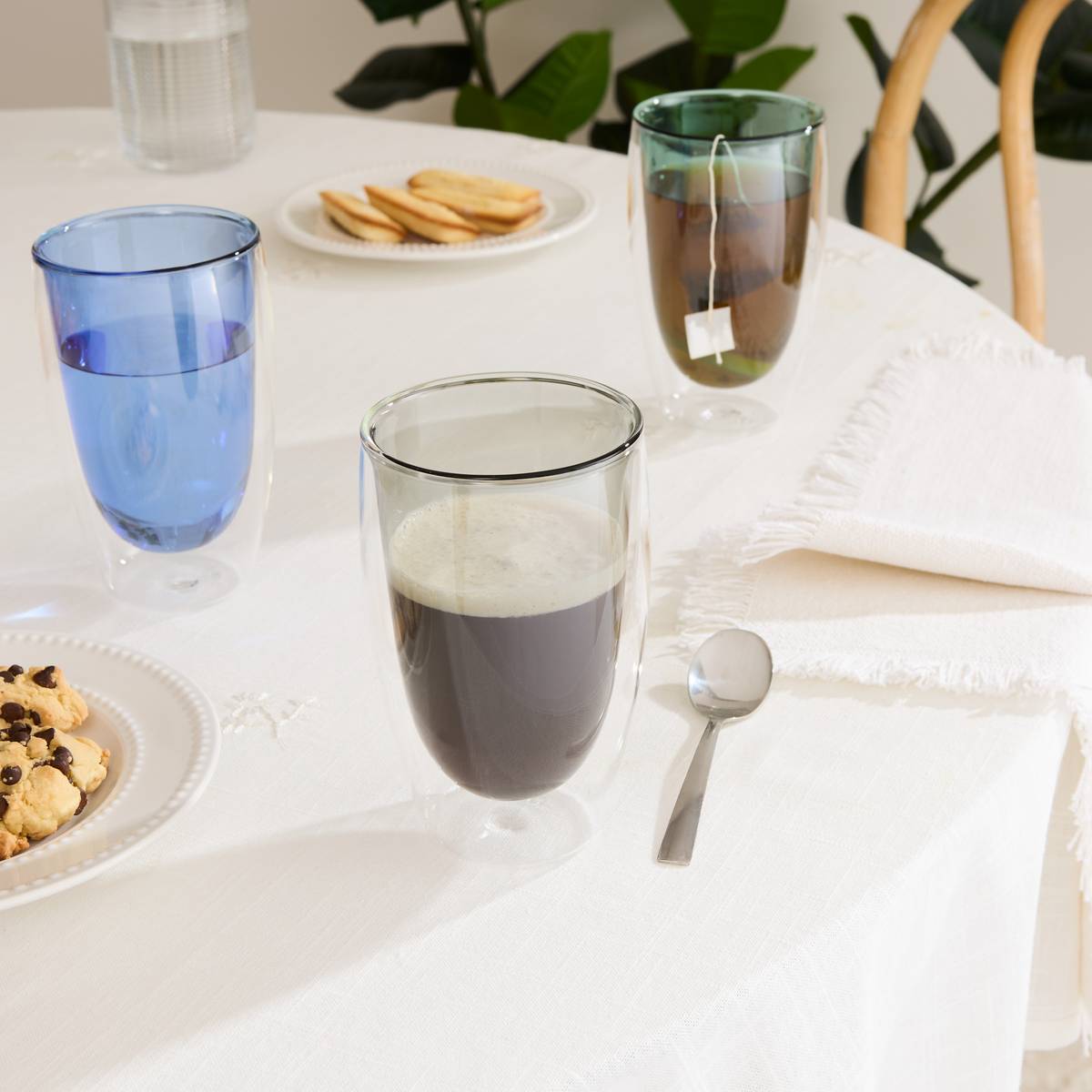 Double-walled mug "Alex" 400 ml, Borosilicate glass