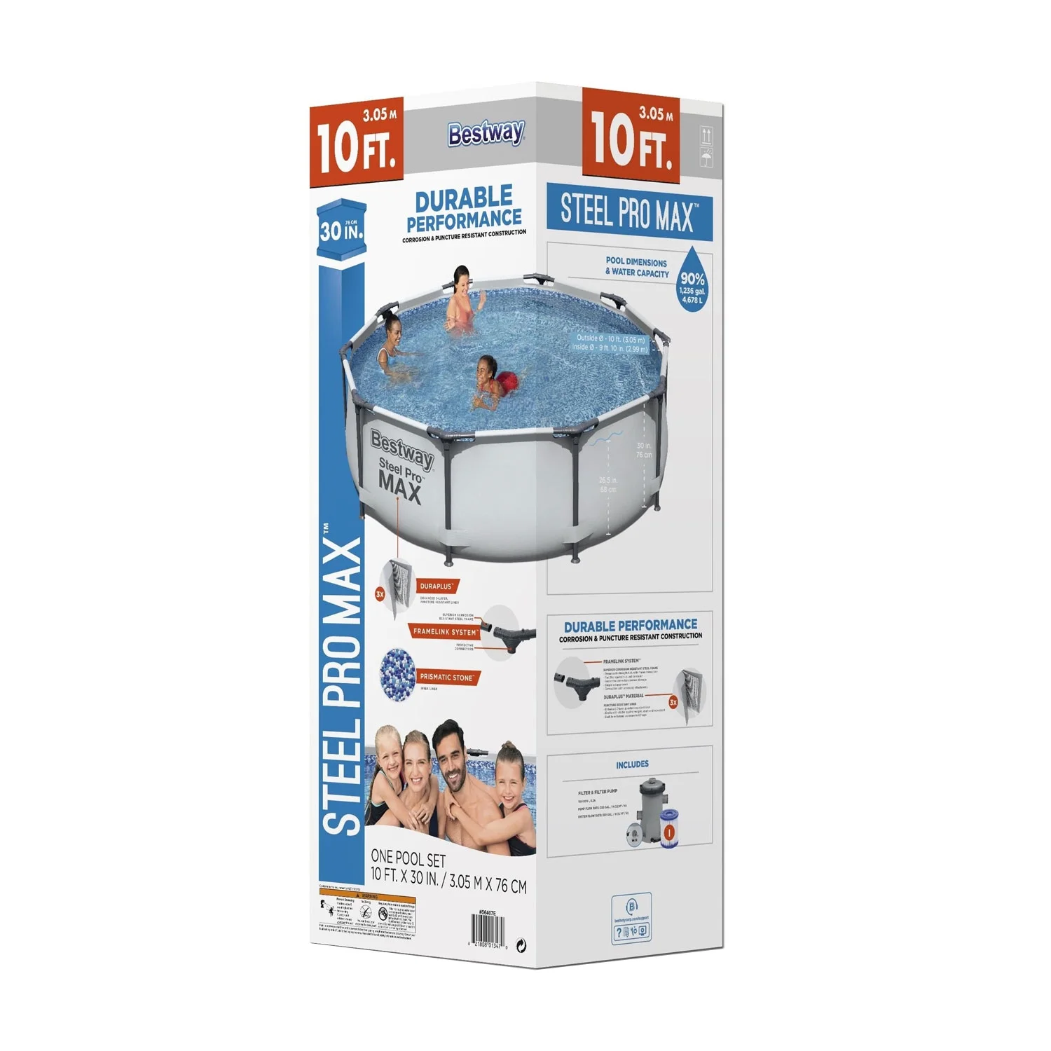 Bestway Steel Pro MAX 10' x 30" Above Ground Pool Set Round - Image 6