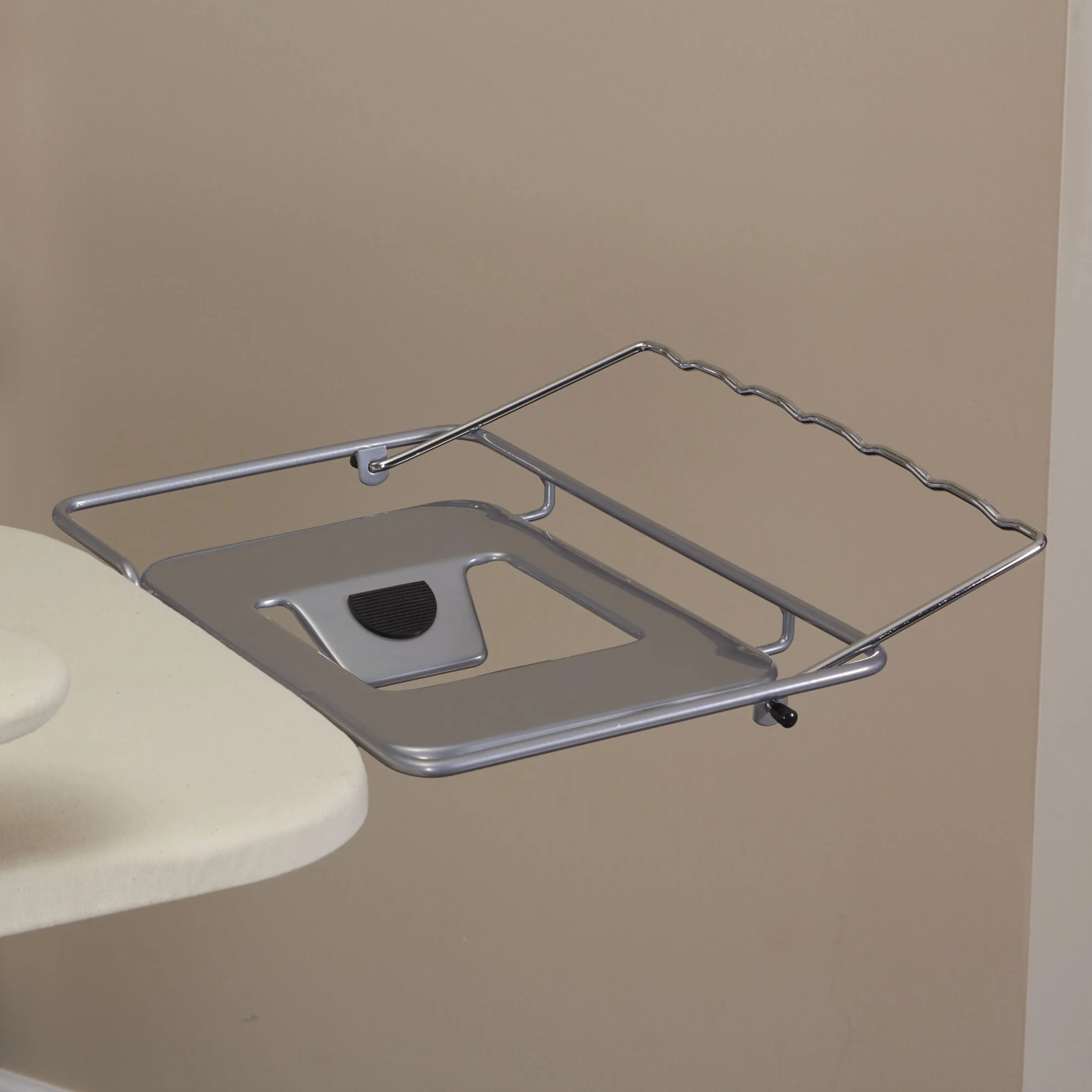 Household Essentials Wide Mega Ironing Board 4-Leg, Steel Top Pressing Station, Heat-Resistant Fiber Pad and Cotton Cover, Includes Sleeve Board and Iron Rest with Hanger Bar, Silver Frame - Image 12