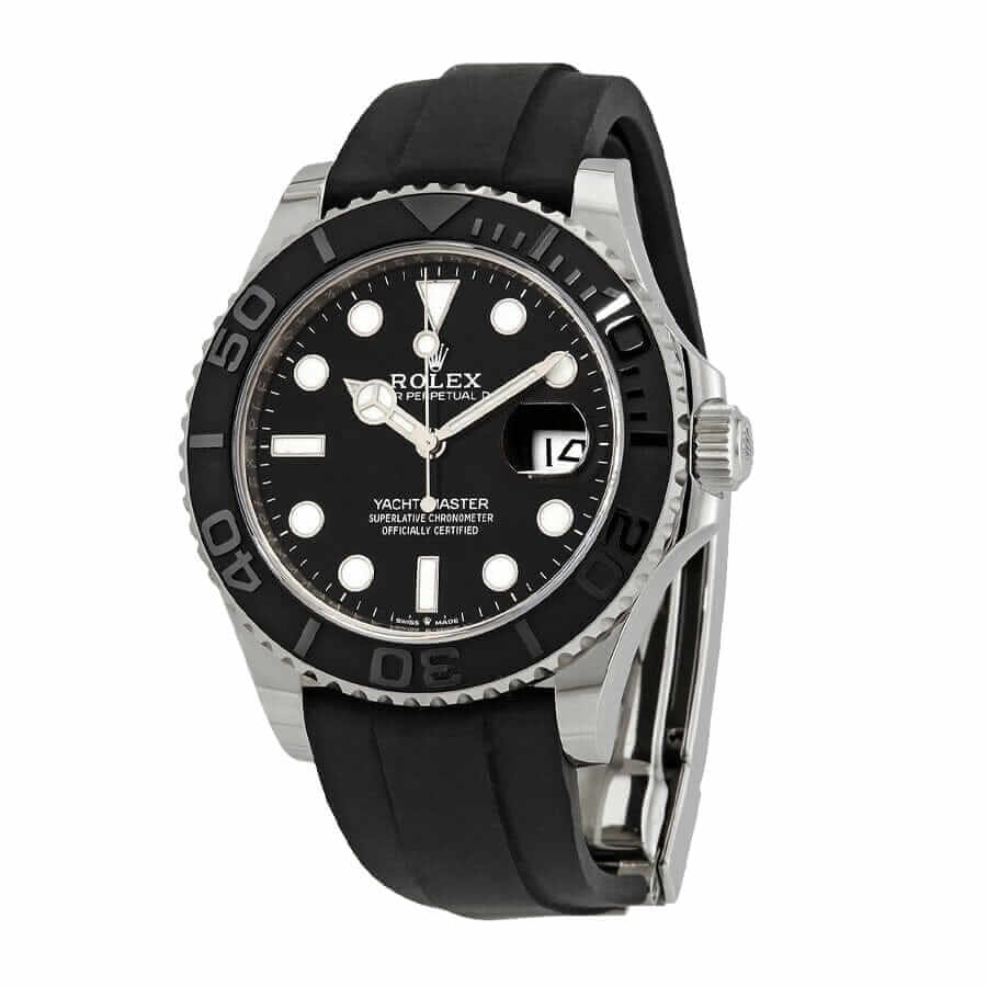 Rolex Yacht-Master 226659 White Gold Automatic Rubber Black Dial Replica - Elite Watch Atelier
