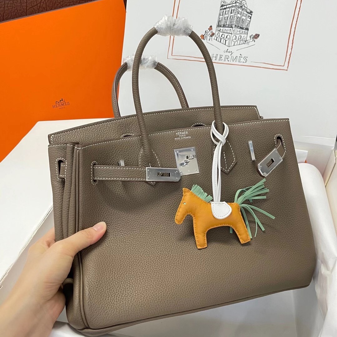 Hermes Birkin 30cm Togo Leather Silver Hardware