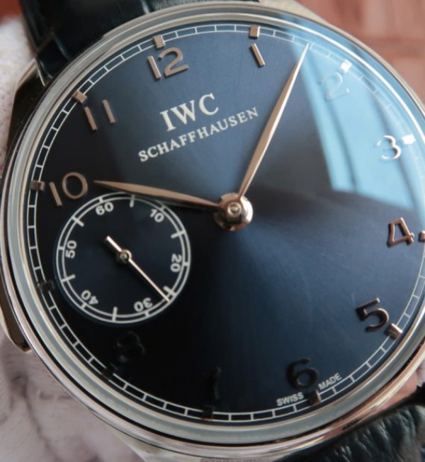 Replica IWC YLF Portuguese IW524205 Blue Dial Leather Strap A95290 - Top club