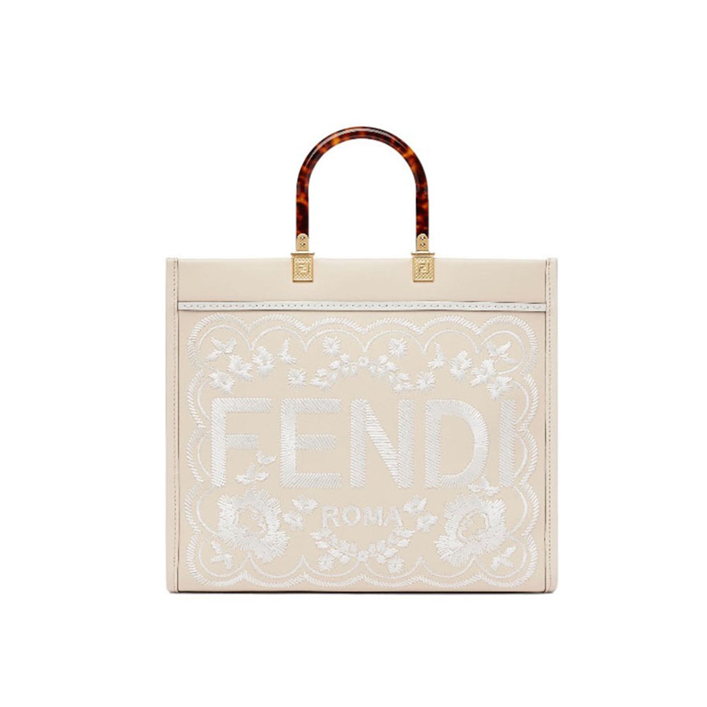 FENDI Sunshine Flower Embroidery Bag Medium(Replica) - Replicaclubs