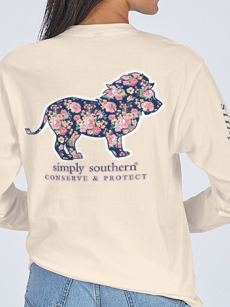 YTH-LS-TRACKL4-GRDN-LINEN - Simply Southern Outlet