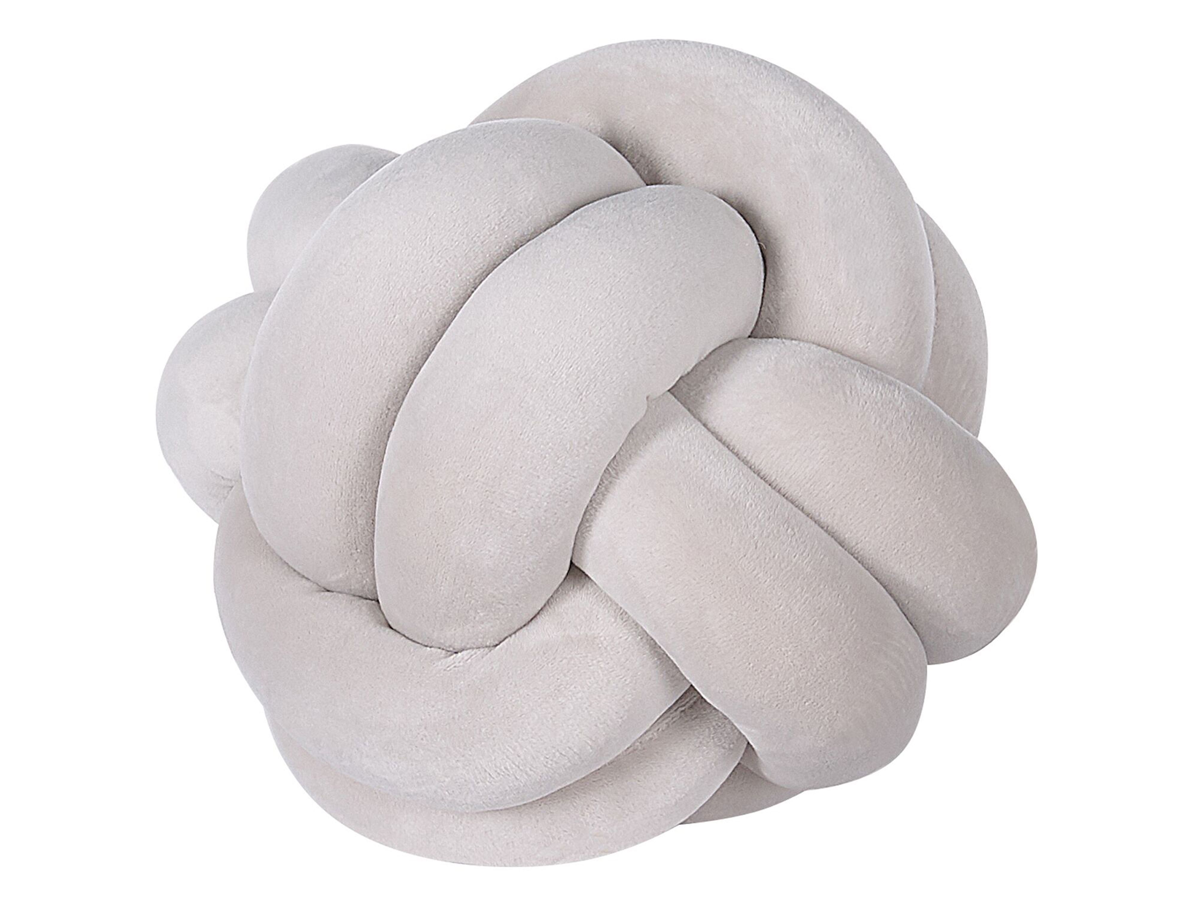 Throw Cushion MALNI Velvet 20 x 20 cm Light Grey Solid