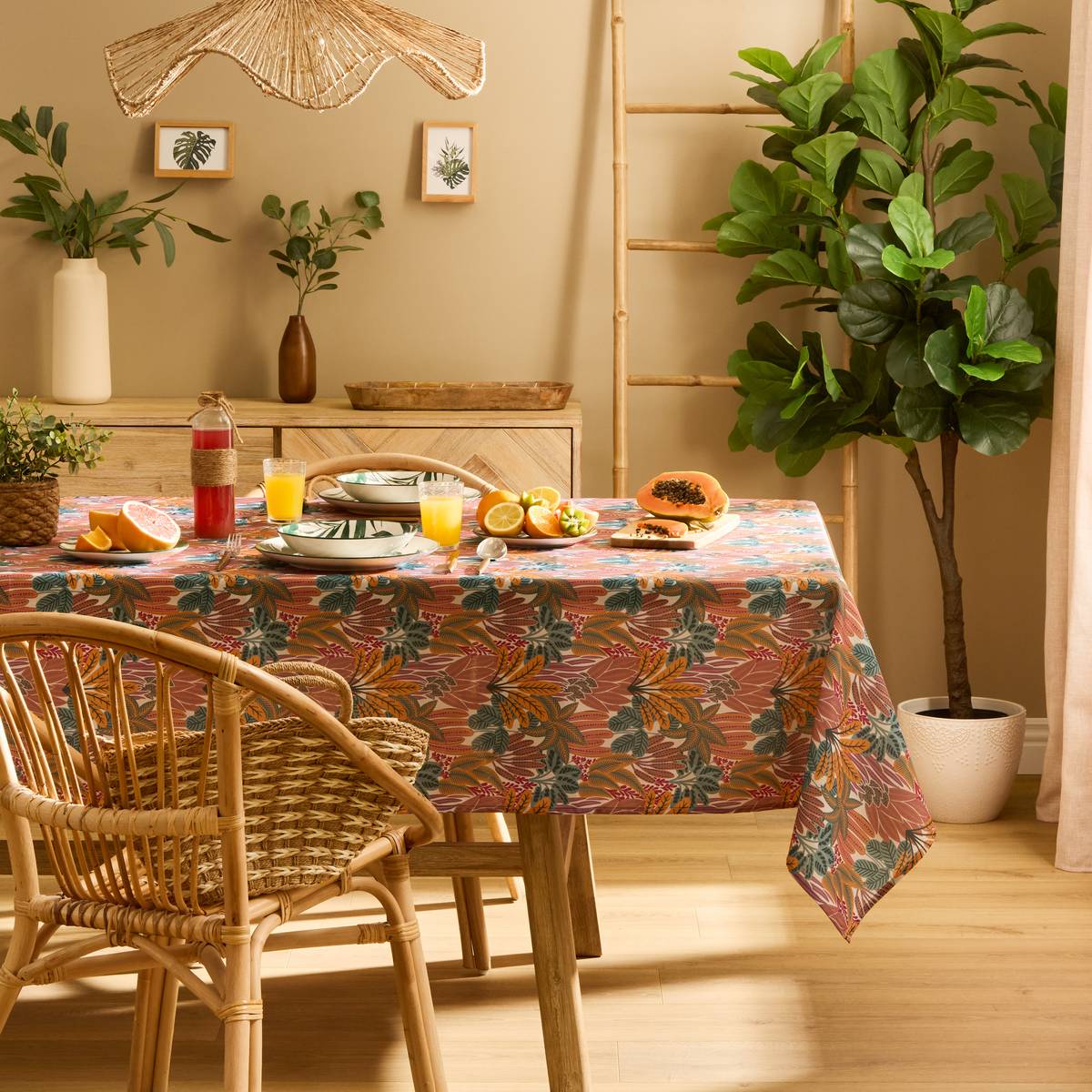 Tablecloth "Tropical" 300x150 cm, Multicolor