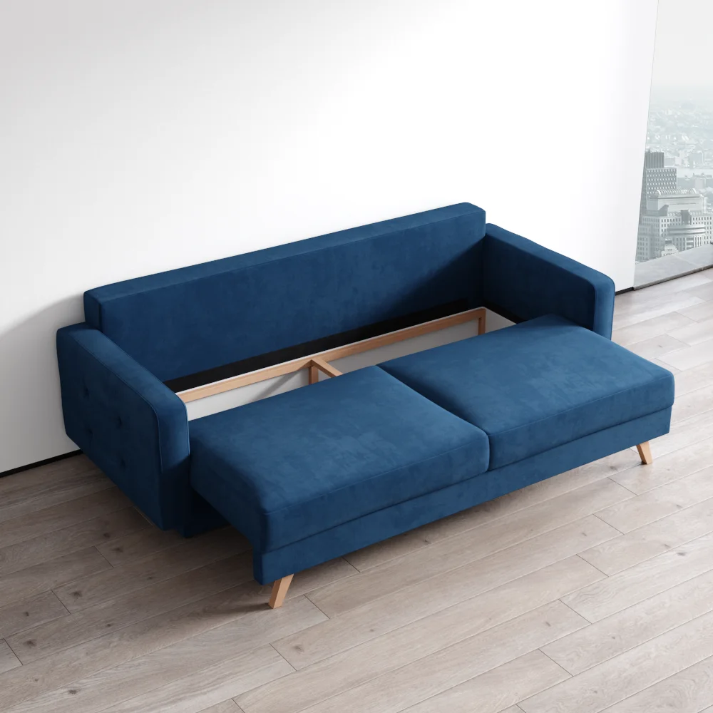 Meble Furniture Vegas Queen Sofa Bed with Storage, Multiple Colors - Image 8