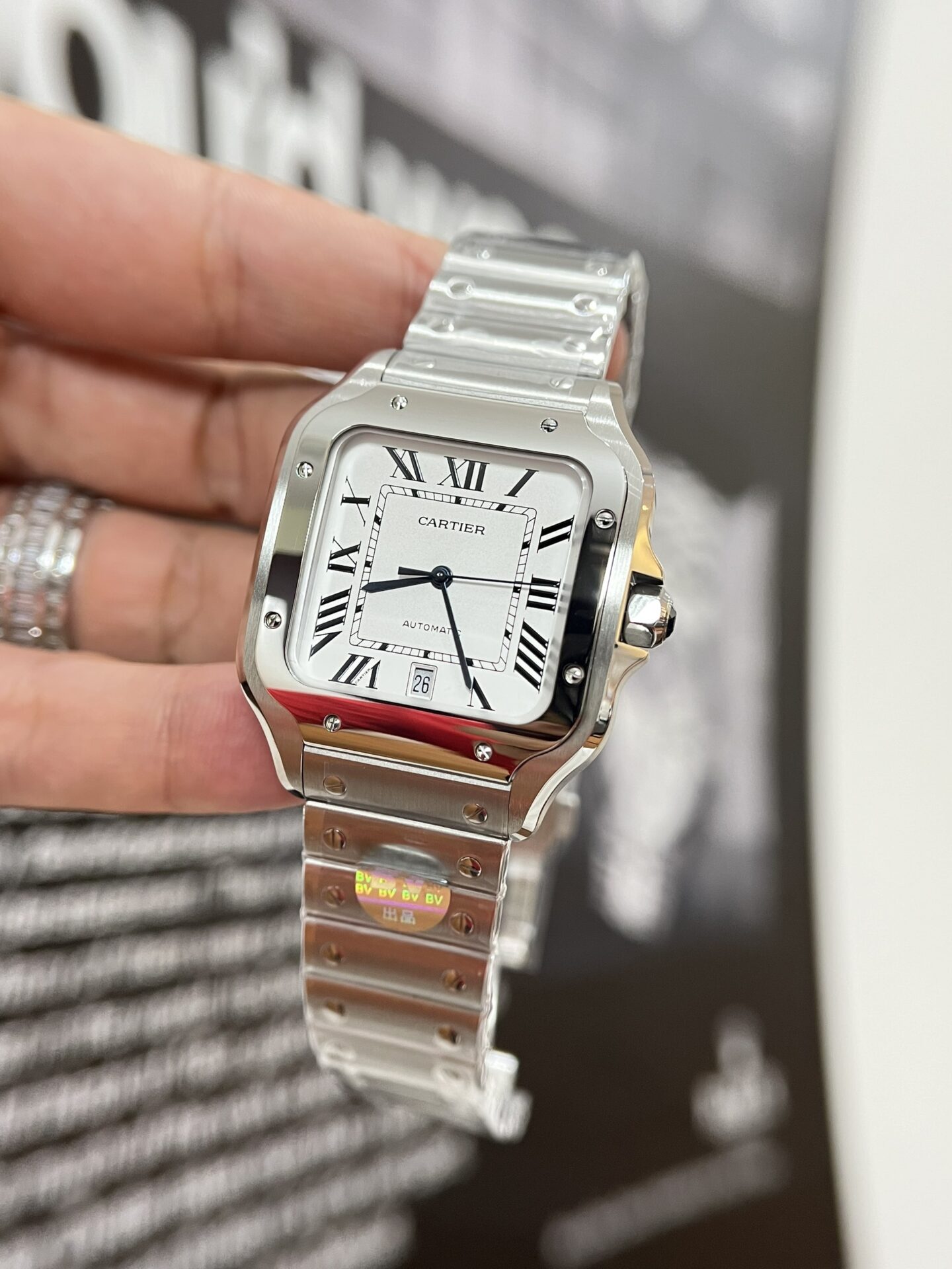 Cartier Santos WSSA0018 Replica 1:1 Watch White Dial 39.8mm - Top club