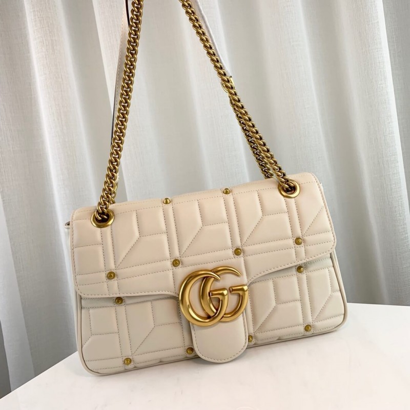 Replica Gucci Gg Marmont Matelasse Shoulder Bag With Studs 4434961:1High-quality replica