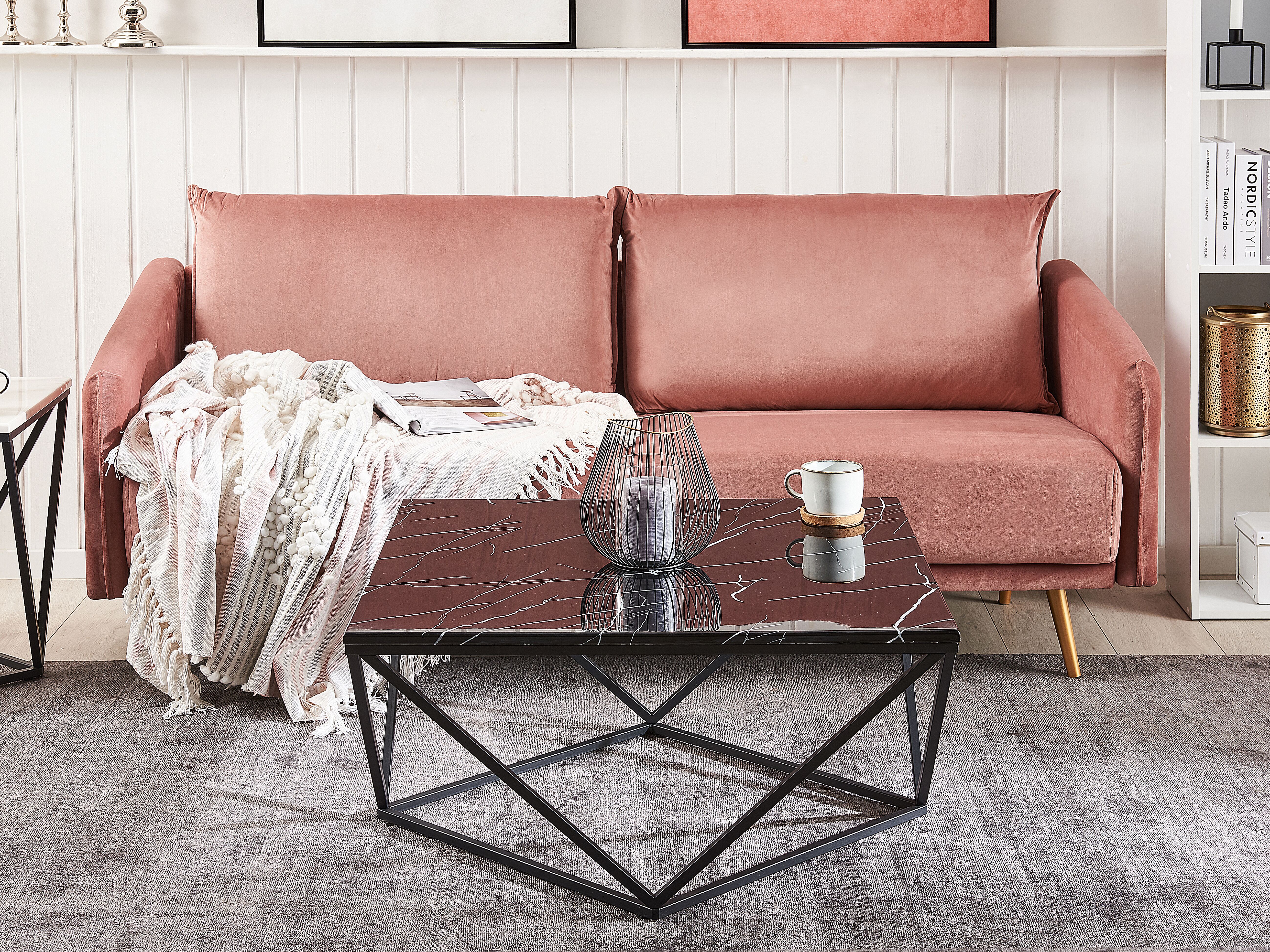Coffee Table MALIBU Black Marble