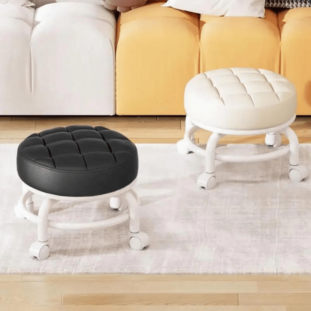 FlexiRoll - Ergonomische Rolkruik - 360° Draaibare Zitkruk - Verstelbare Roterende Kruk