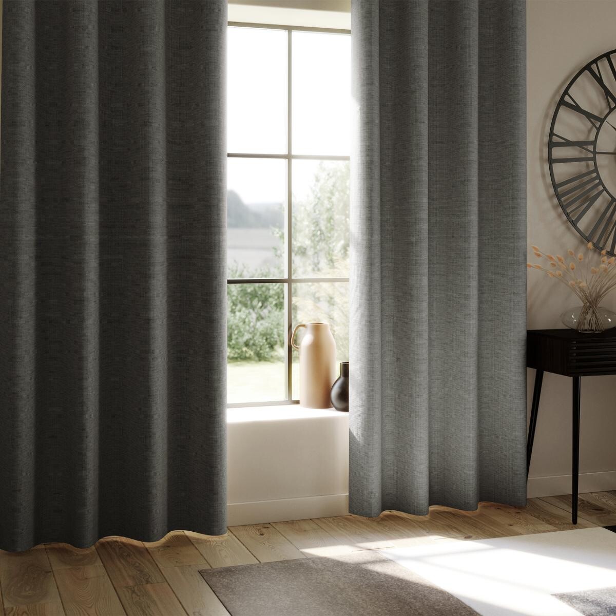 Blackout curtain "Lua" Slate grey, 140x260 cm