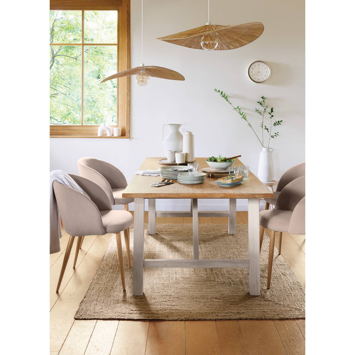 Salad bowl "Flower" D.24 cm, Grey