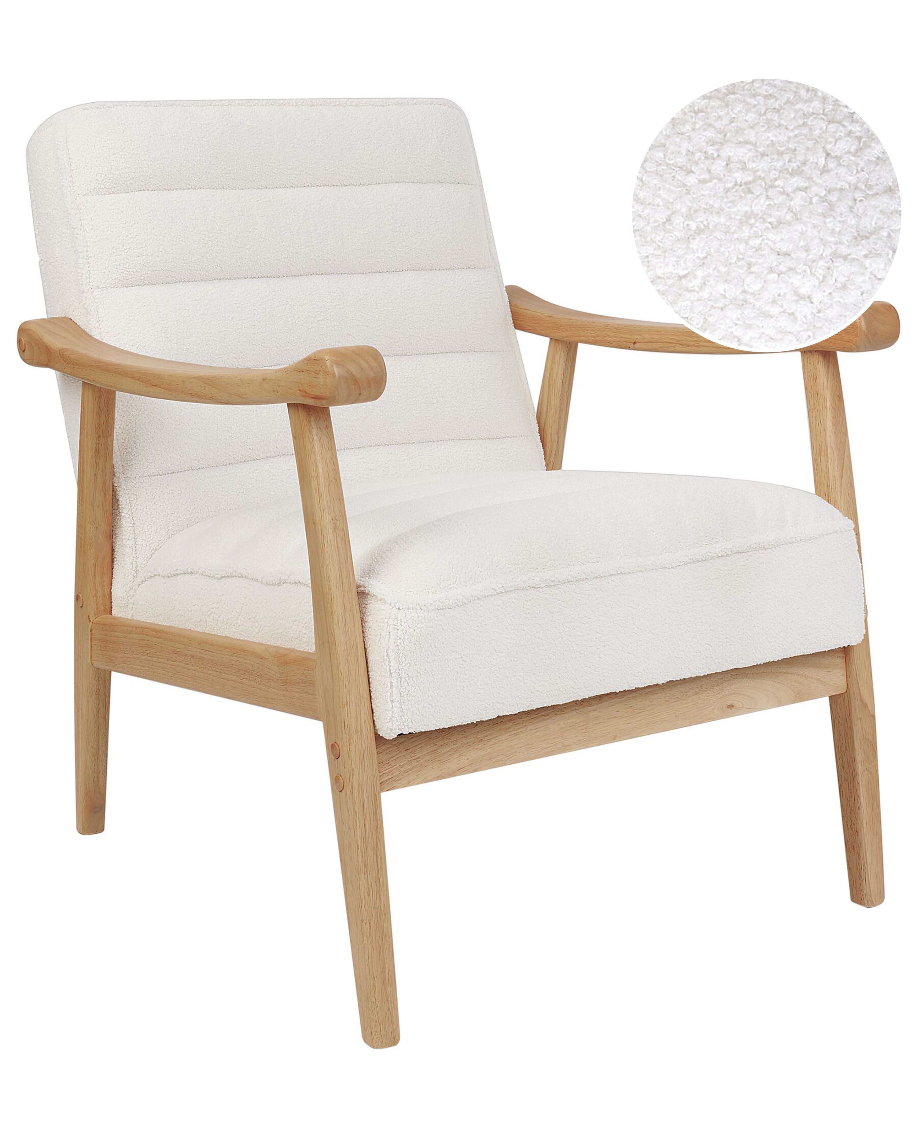 Armchair LEKNES Boucle Off-White