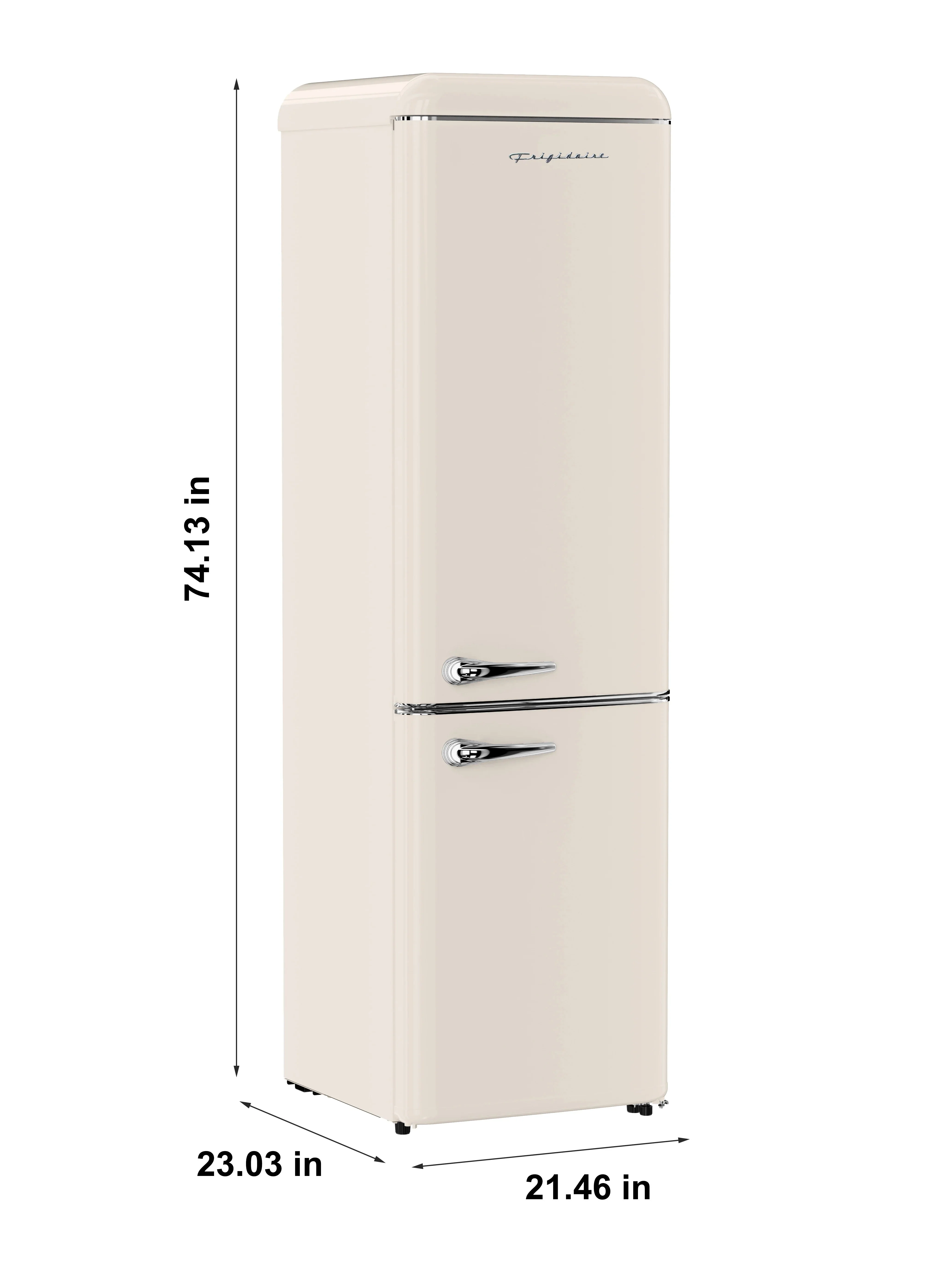 Frigidaire Bottom Mount Retro Refrigerator, 9.0 Cu. Ft., Black