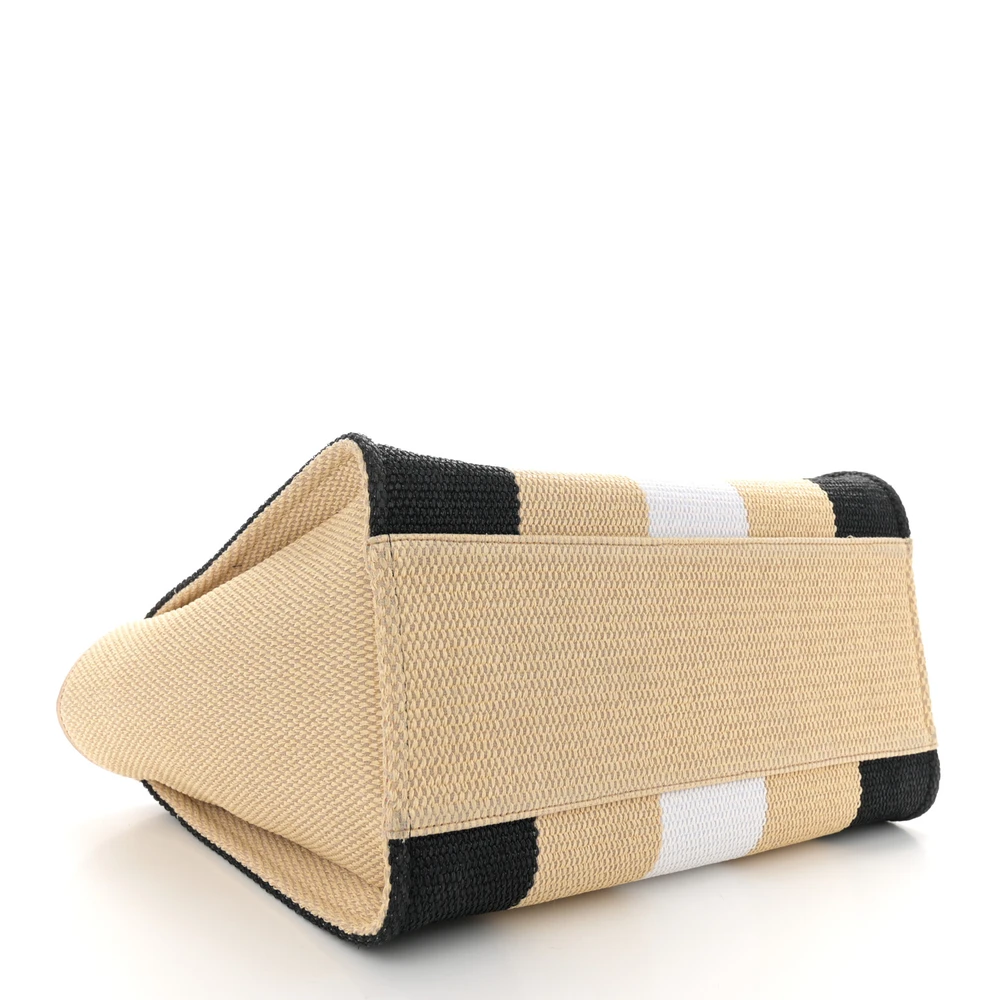 Black & Beige Chanel Deauville Mirror Quality Replica Handbag1:1High-quality replica