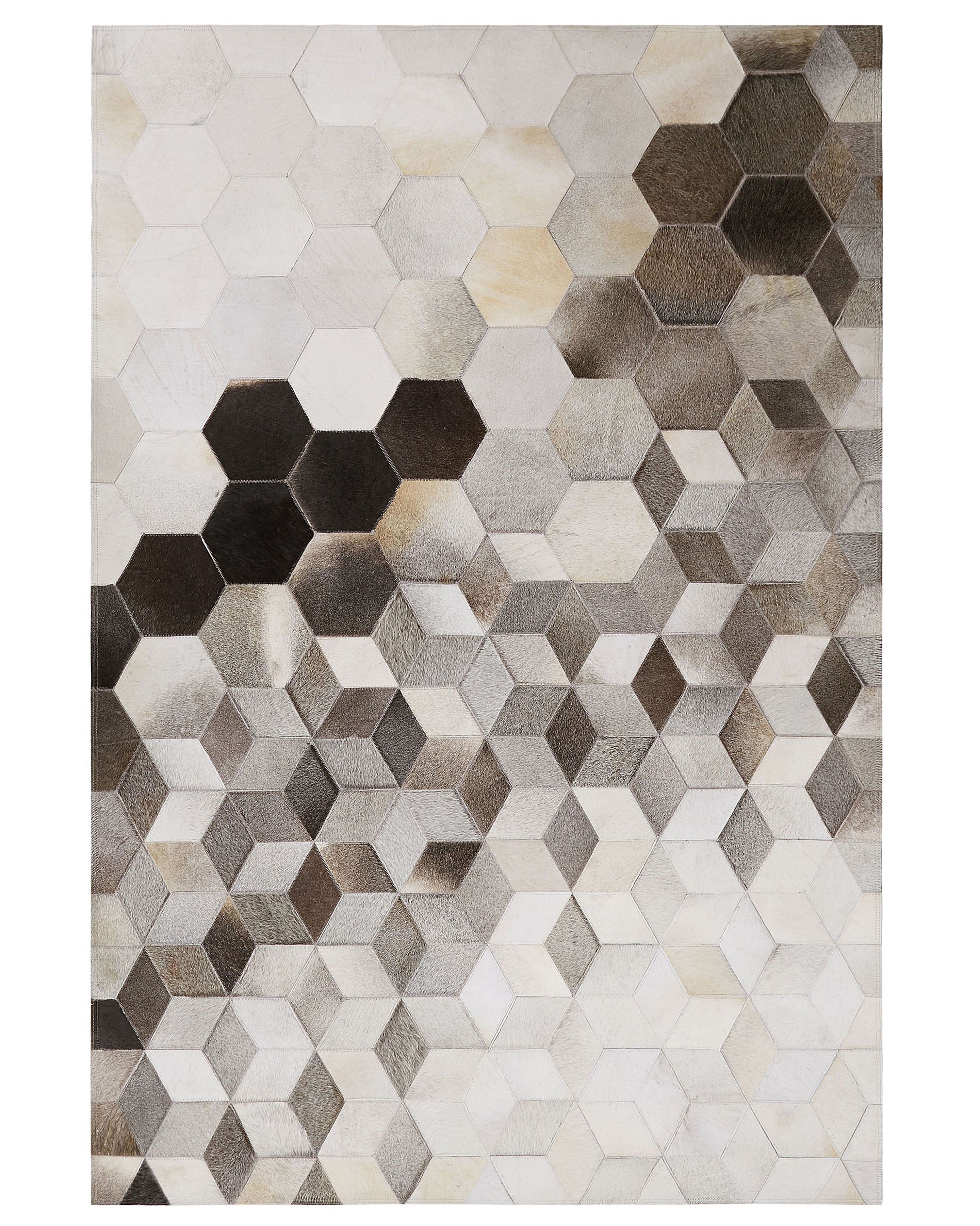 Rug SASON Beige 160 x 230 cm Leather