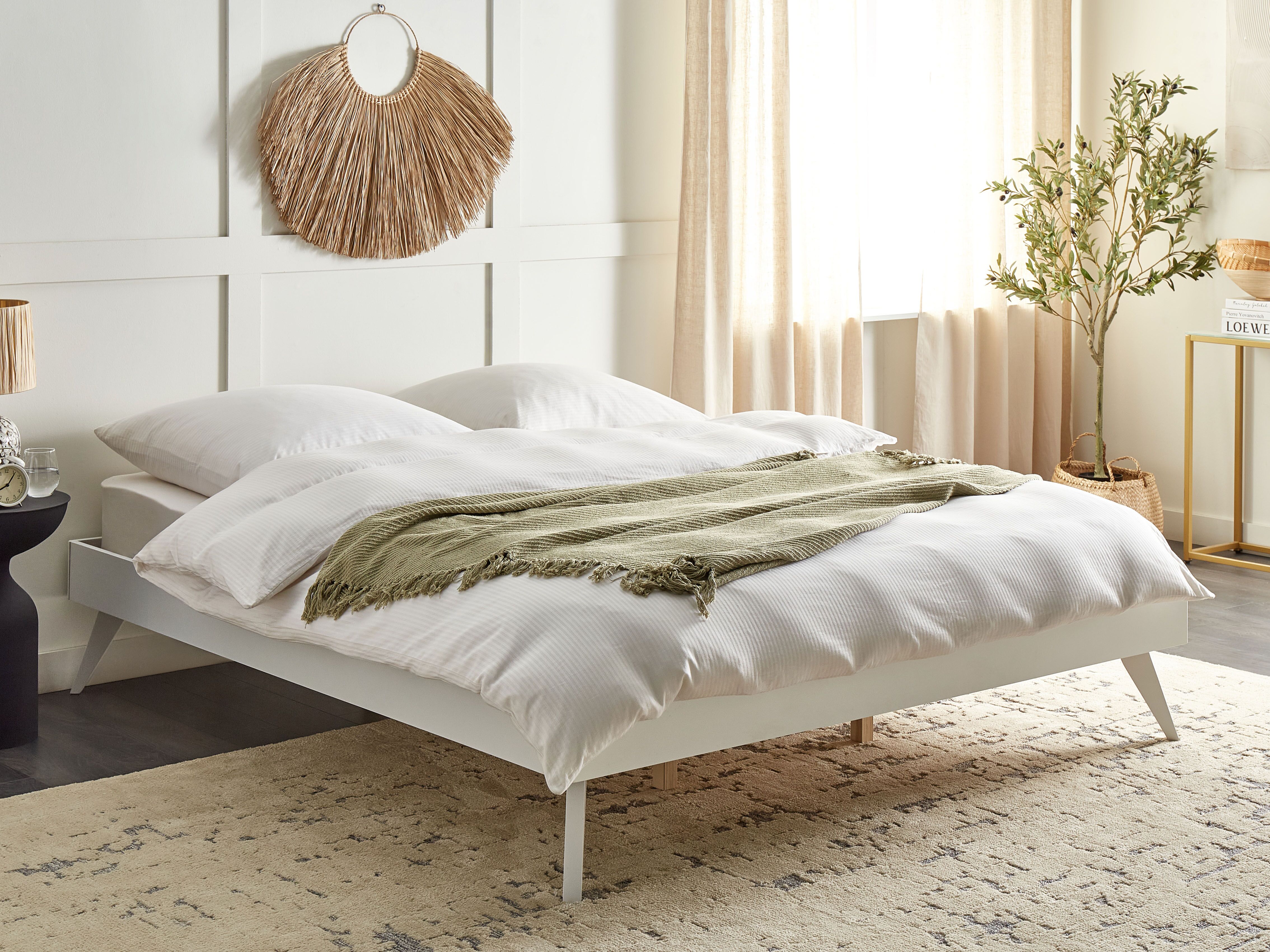 Bed without Headboard BERRIC 180 x 200 cm (EU Super King) White