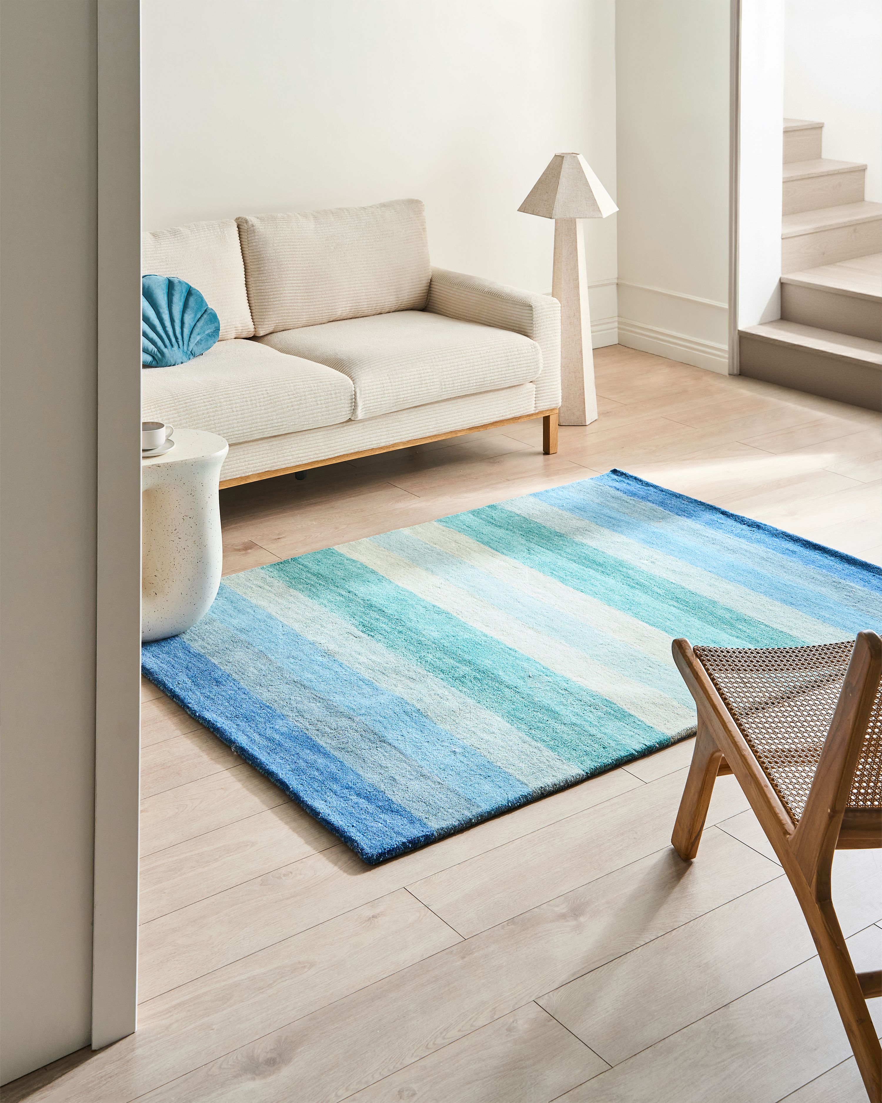 Rug MAILSI Blue 140 x 200 cm Wool