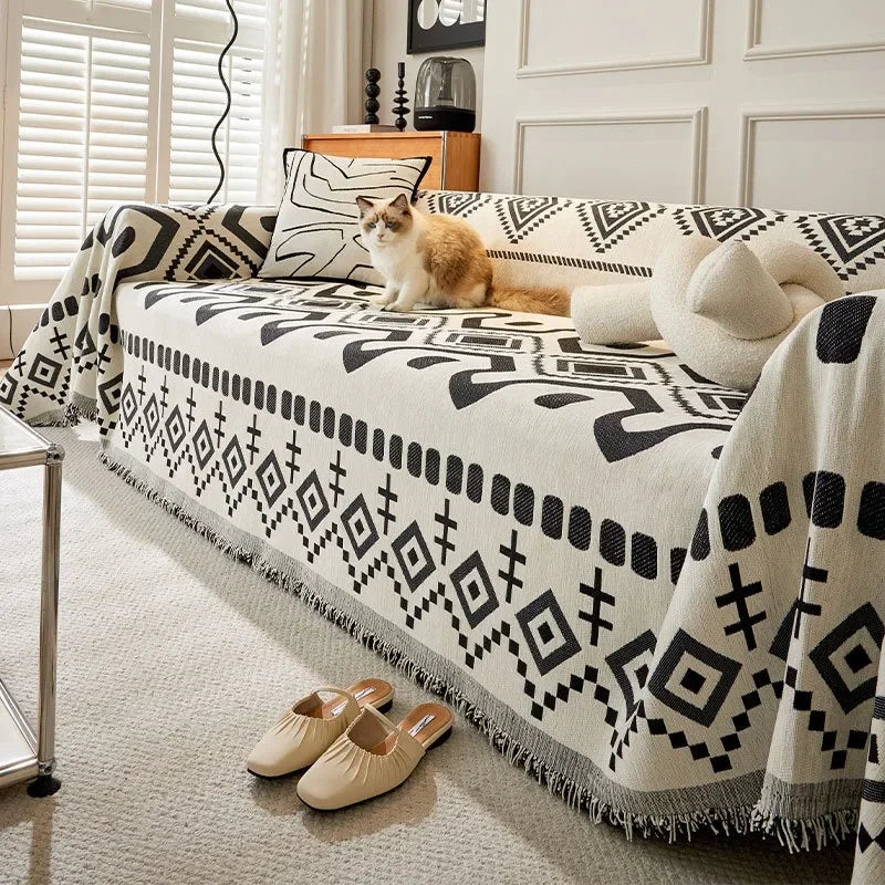 GeometrischStijl | Dubbelzijdige Bohemia Sofa Cover