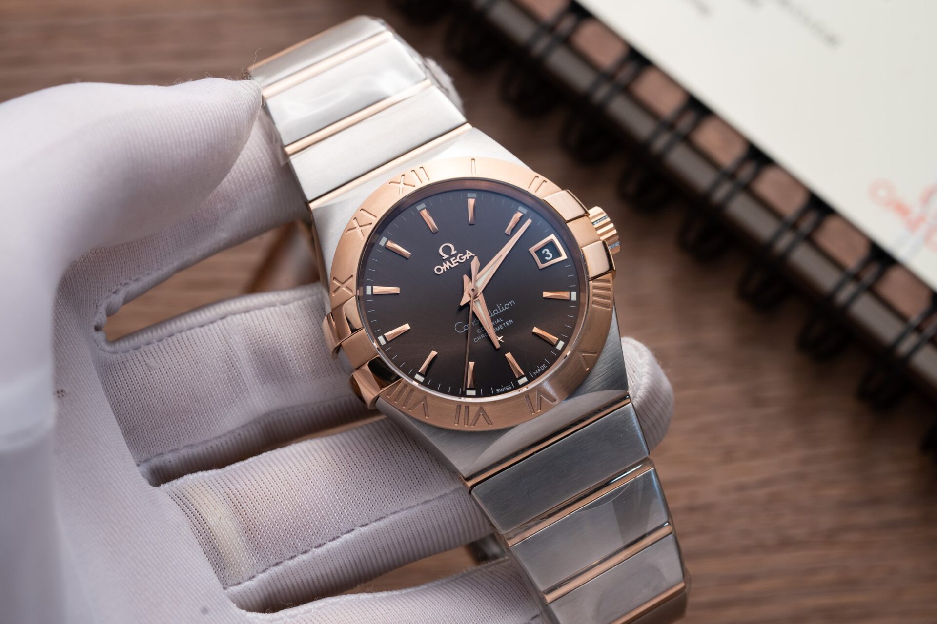 Omega Constellation Replica 1:1 Watch chocolate dial VS Factory 41mm - Elite Watch Atelier