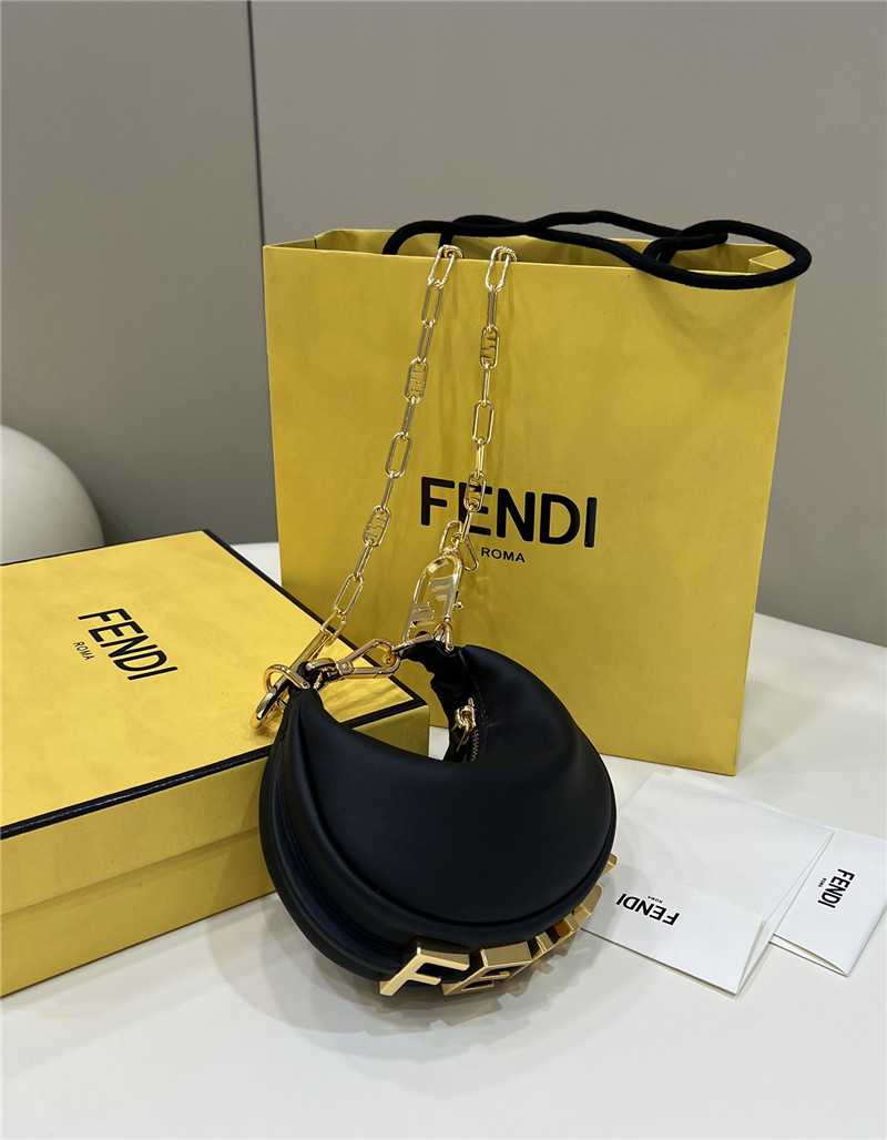fendi graphic bag mini black - Replicaclubs