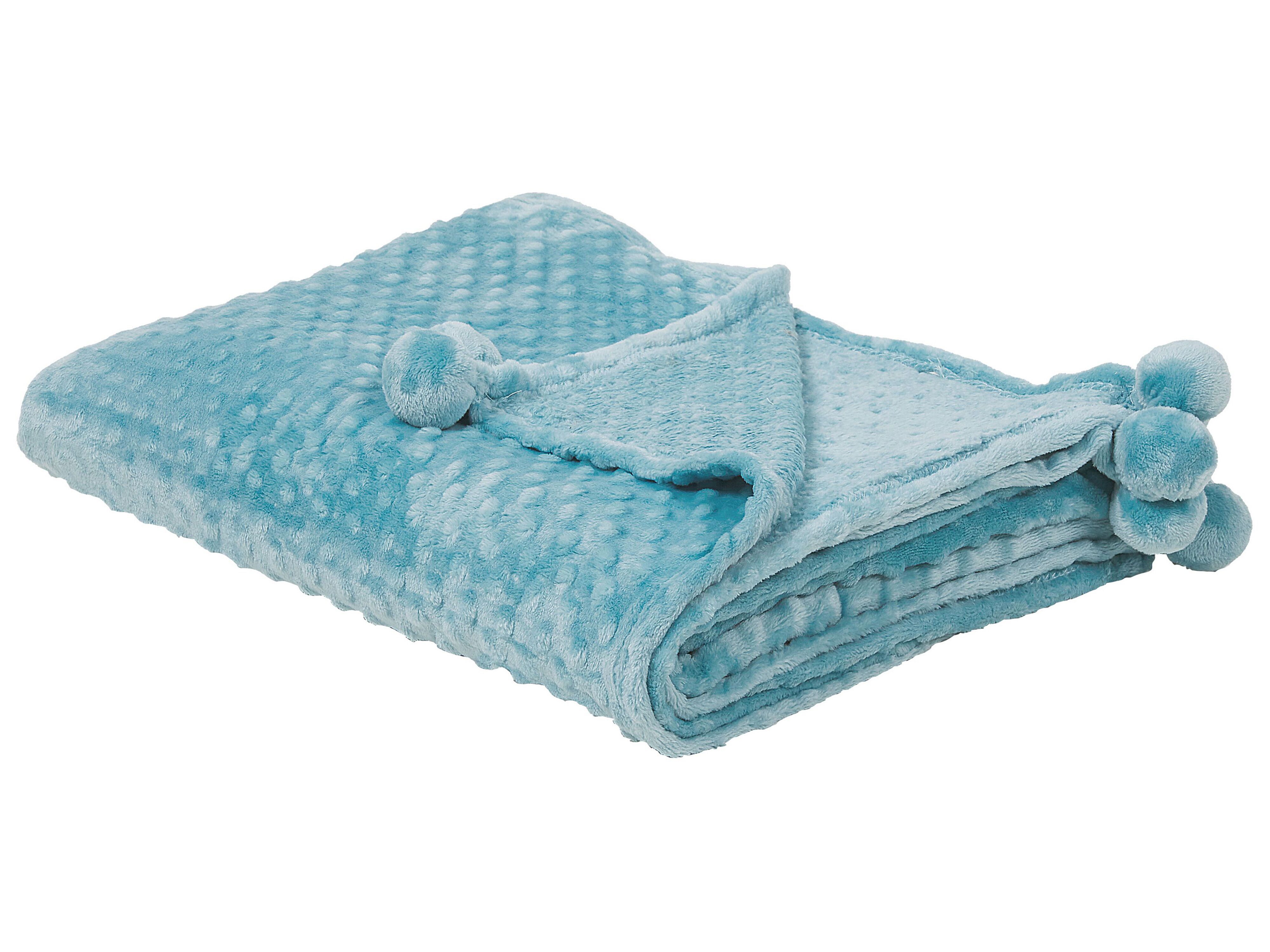 Blanket SAMUR 200 x 220 cm Light Blue