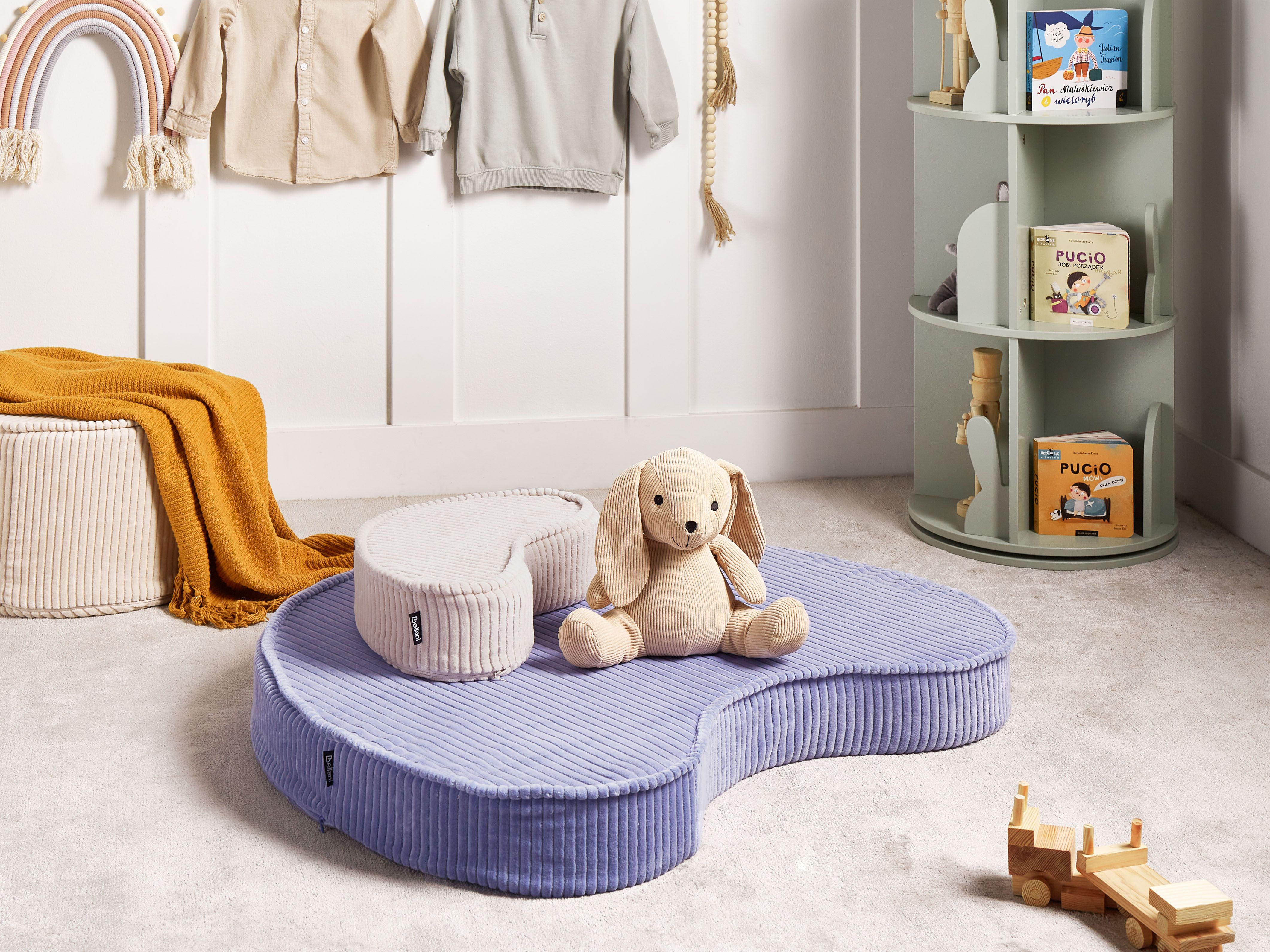Pouffe NILI Velvet Light Violet