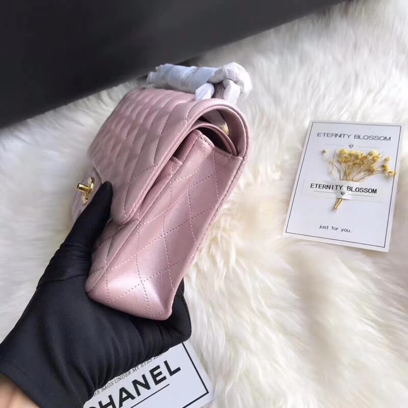 Replica Chanel 1112 Pink Gold Medium Size 2.55 Lambskin Leather Flap Bag1:1High-quality replica