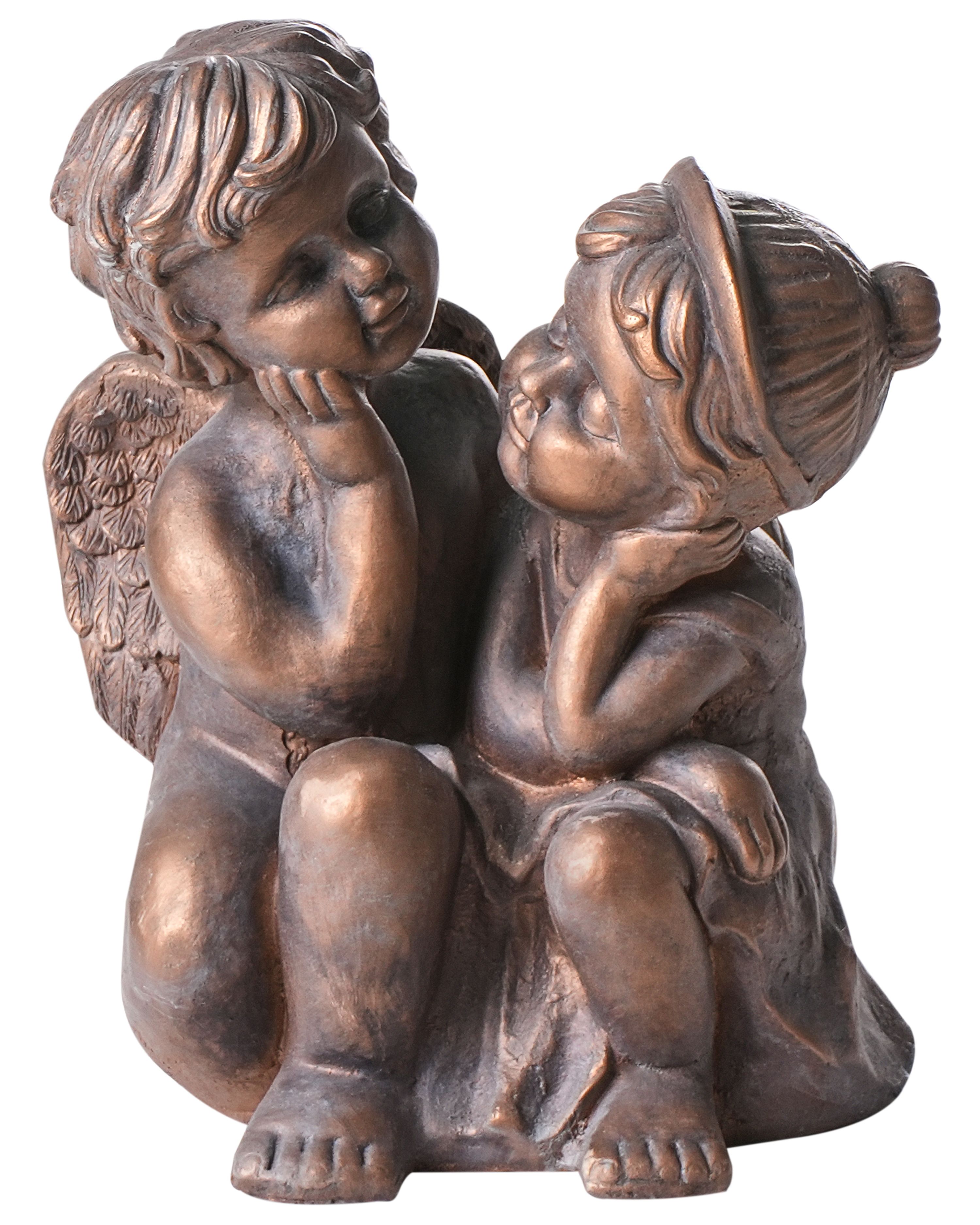 Garden Figurine DAMARO Children Brown