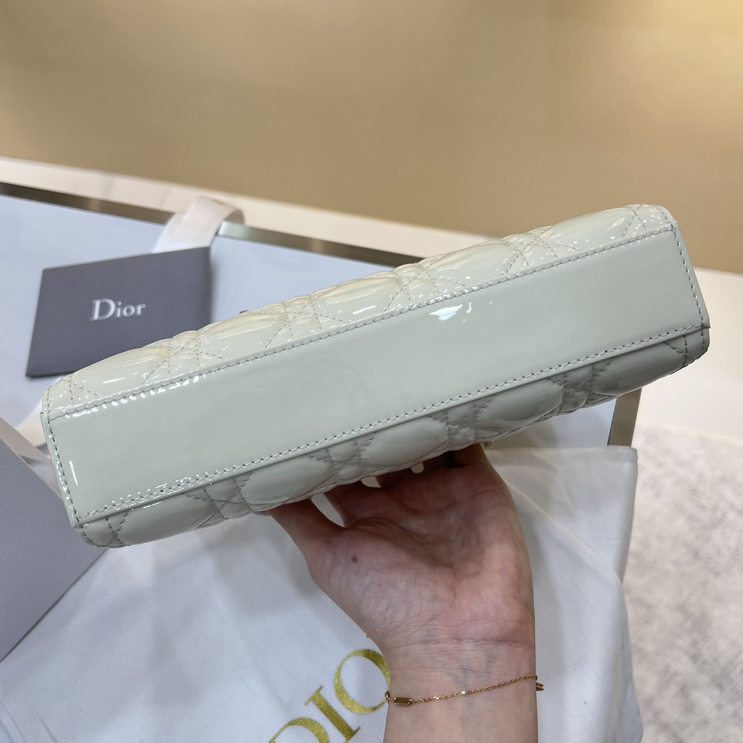 Dior Medium Lady D-Joy Bag White For Women 8,7in/22cm1:1High-quality replica