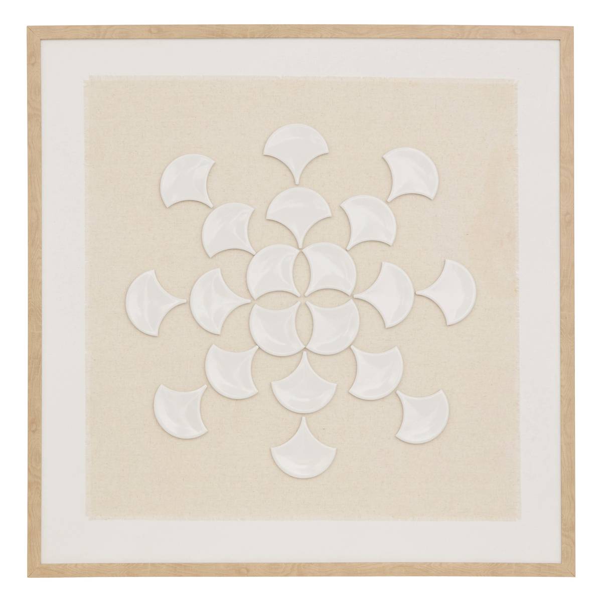 3D Canvas "Houria" Beige, 78x78 cm