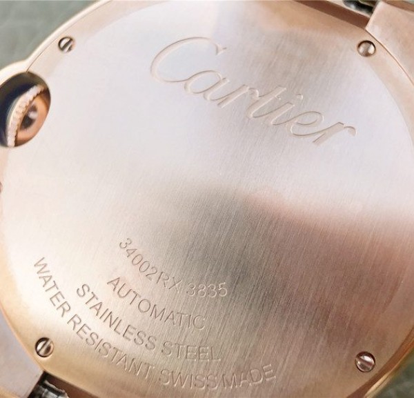Replica Cartier Ballon Bleu 36mm RG White Textured Dial RG Bracelet - Top club