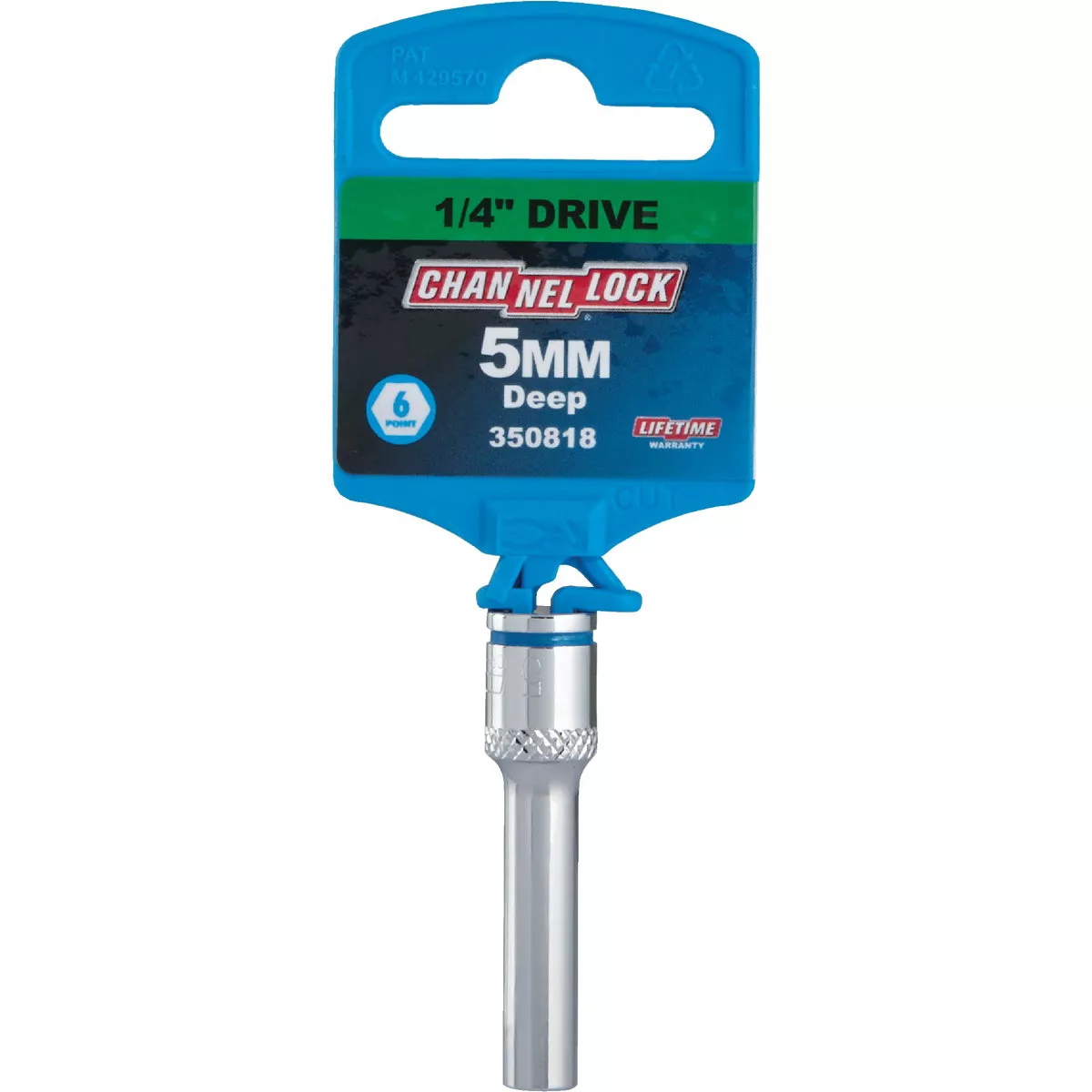 Channellock 1/4 In. Drive 5 mm 6-Point Deep Metric Socket