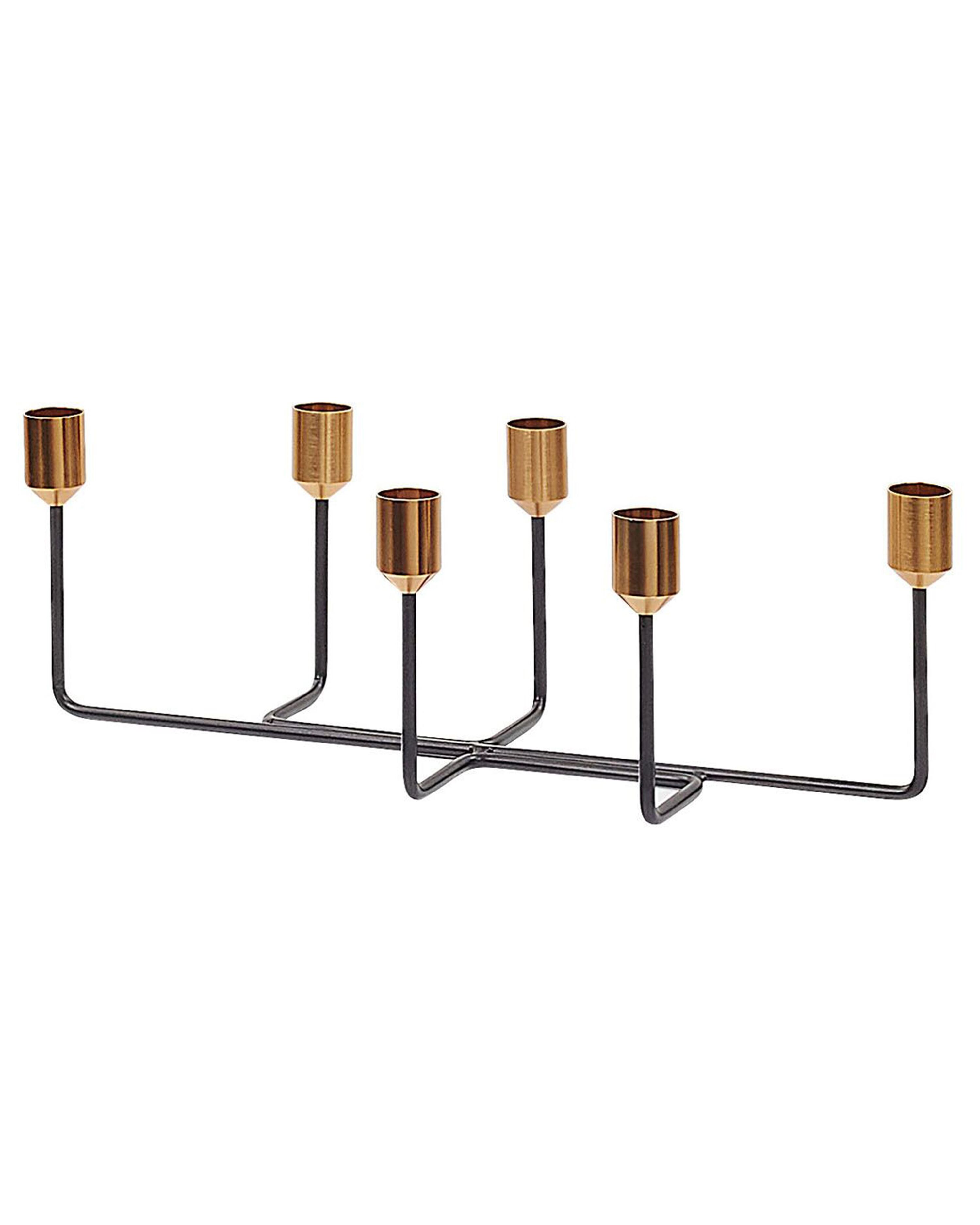 Candle Holder BANGKA Metal 12 cm Black
