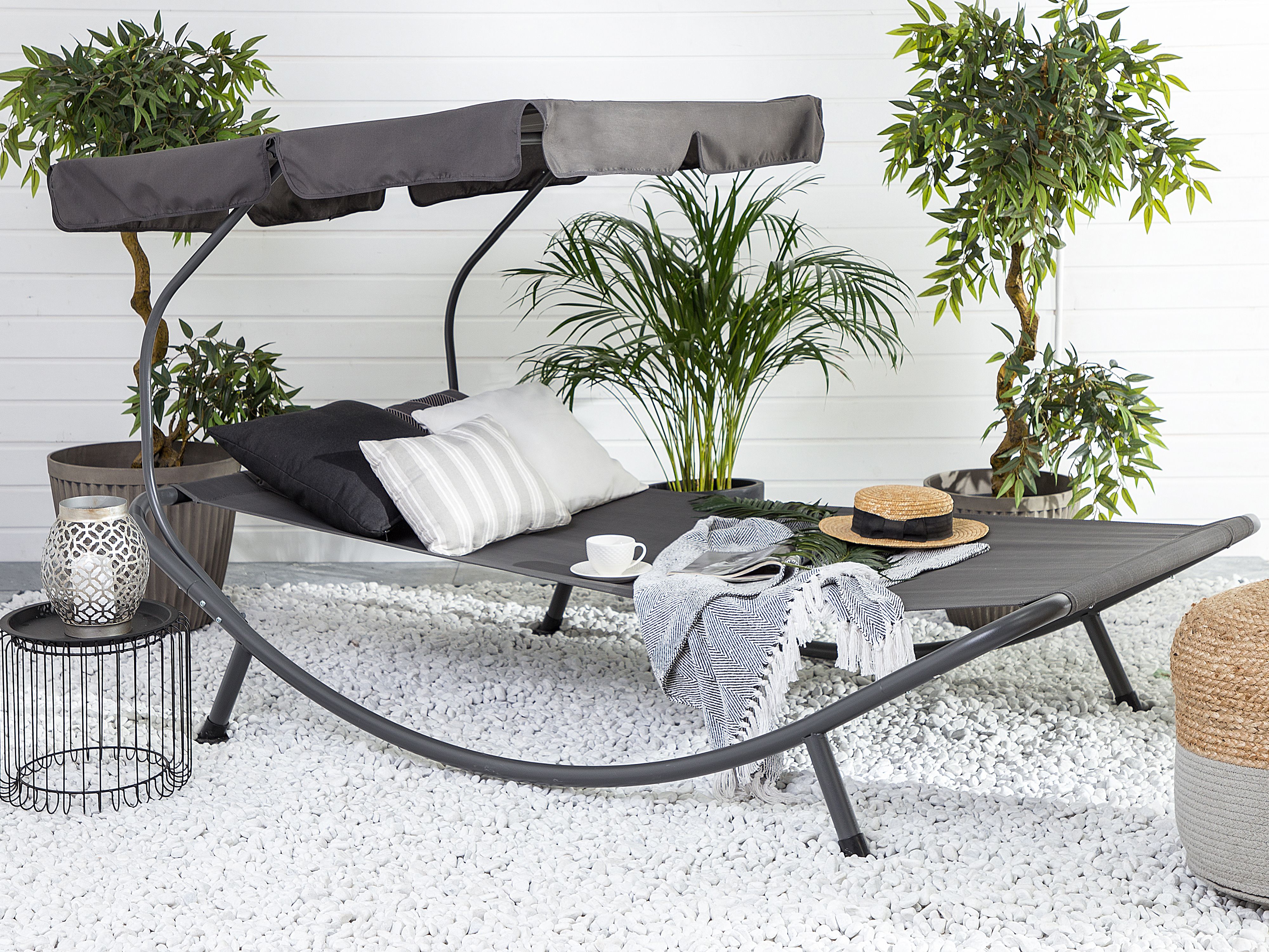 Sun Lounger TERNO Metal Grey