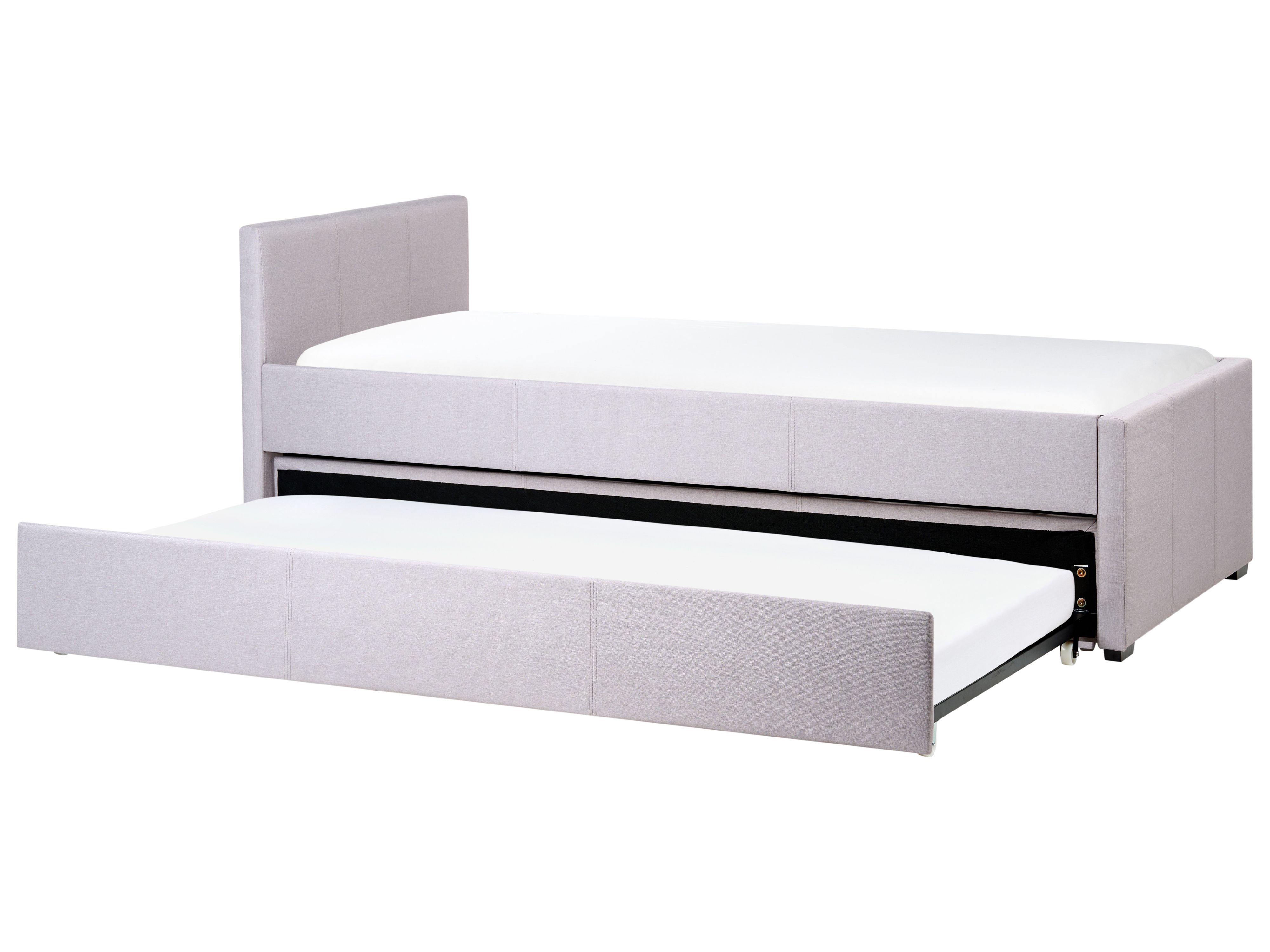 Trundle Bed Fabric MARMANDE 90 x 200 cm (EU Single) Light Grey