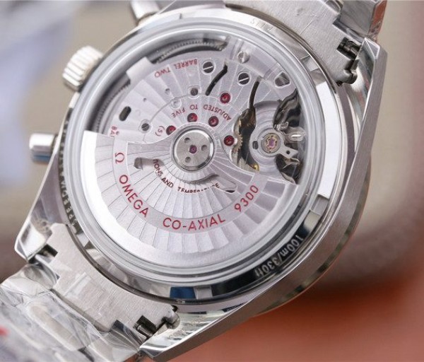 Replica Omega OMF Speedmaster 57 Co-Axial Black Dial Brown Markers SS Bracelet A9300 - Top club