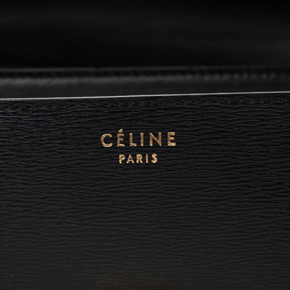Mirror Quality Celine Black Liege Calfskin Box Bag Replica