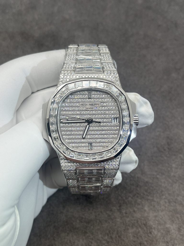 Patek Philippe Best Replica Watch Nautilus 5719 Custom CVD Diamond And White Gold 40mm - Top club