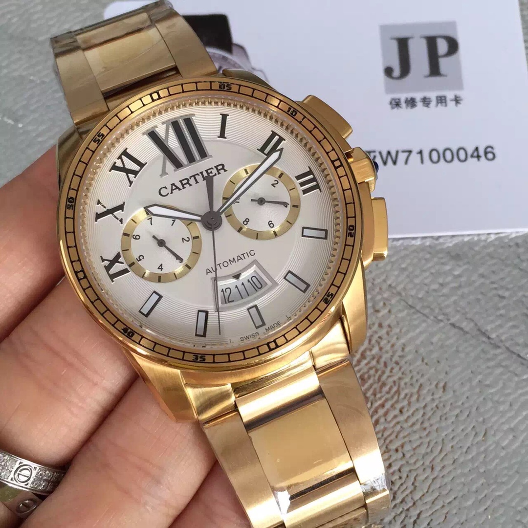 Cartier Calibre Chronograph Men's Watch(1:1 replica) - Top club