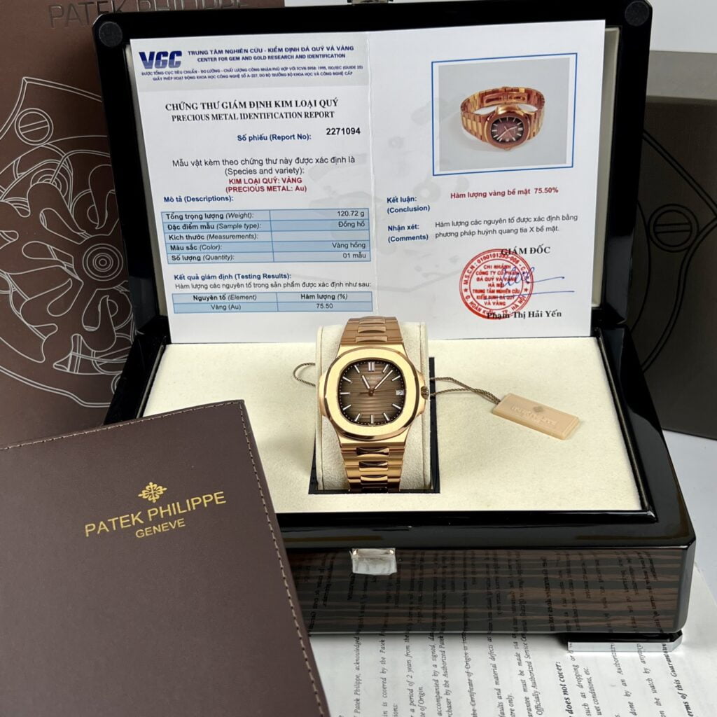 Patek Philippe Best Replica Watch Nautilus 5711 Gold Wrapped Brown Dial 3K Factory 40mm - Top club