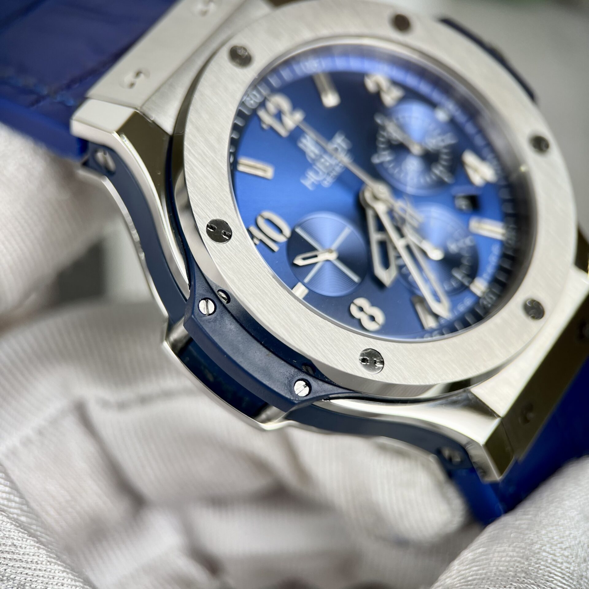 Hublot Replica 11 Watch Big Bang Chronograph Titanium Blue 44mm - Top club