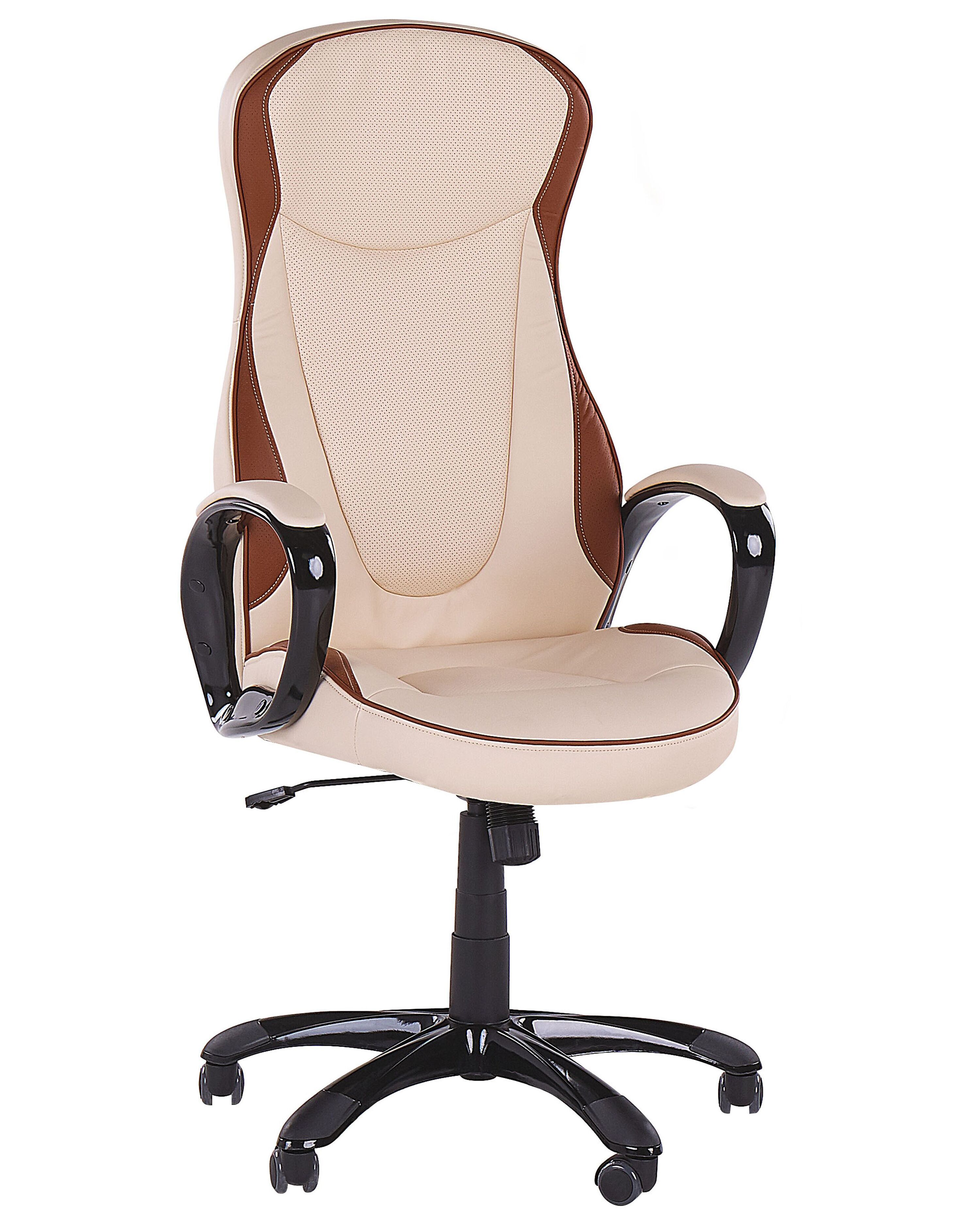 Executive Chair FELICITY Faux Leather Beige