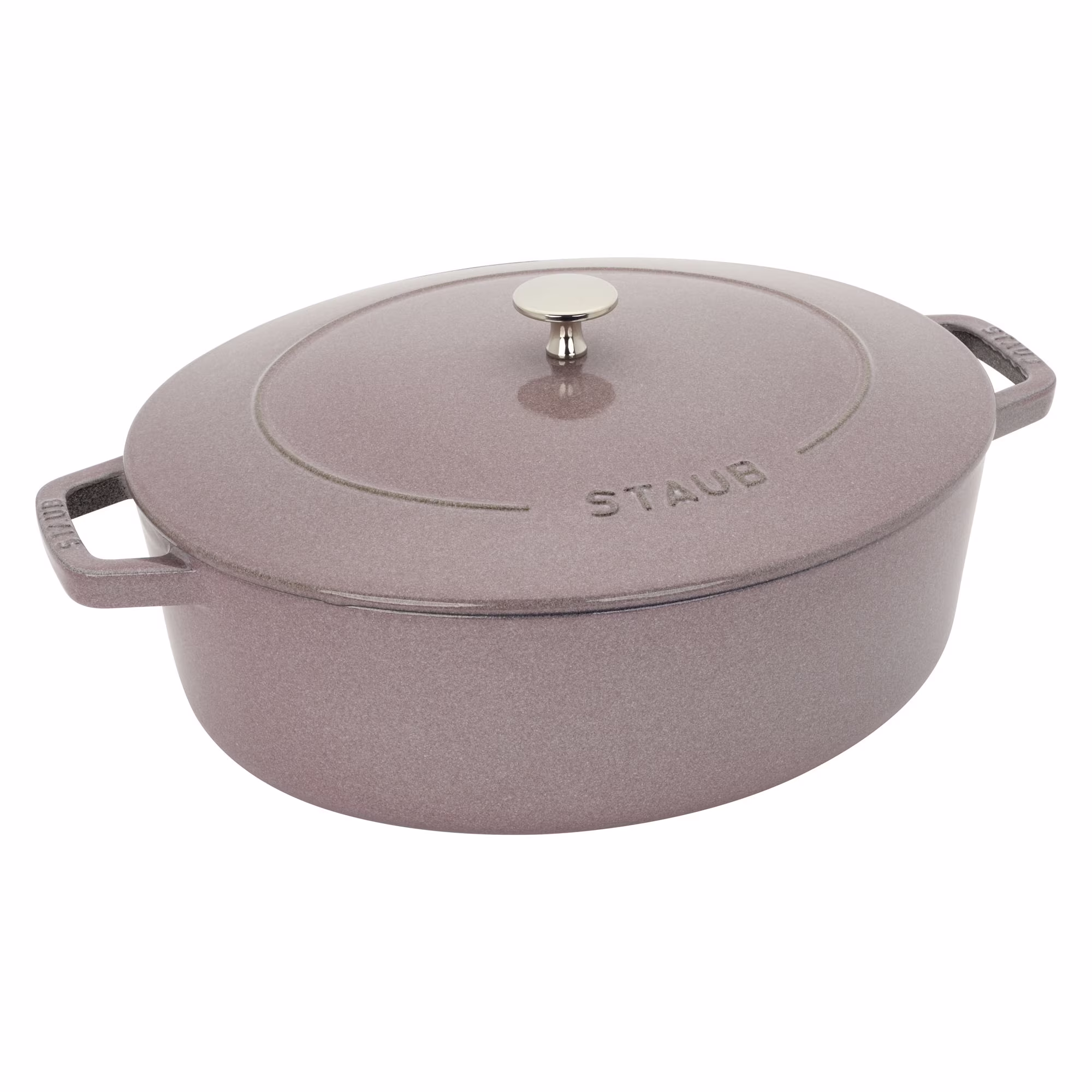 Staub Cast Iron 6.25-qt Shallow Oval Dutch Oven - Citron - Image 13