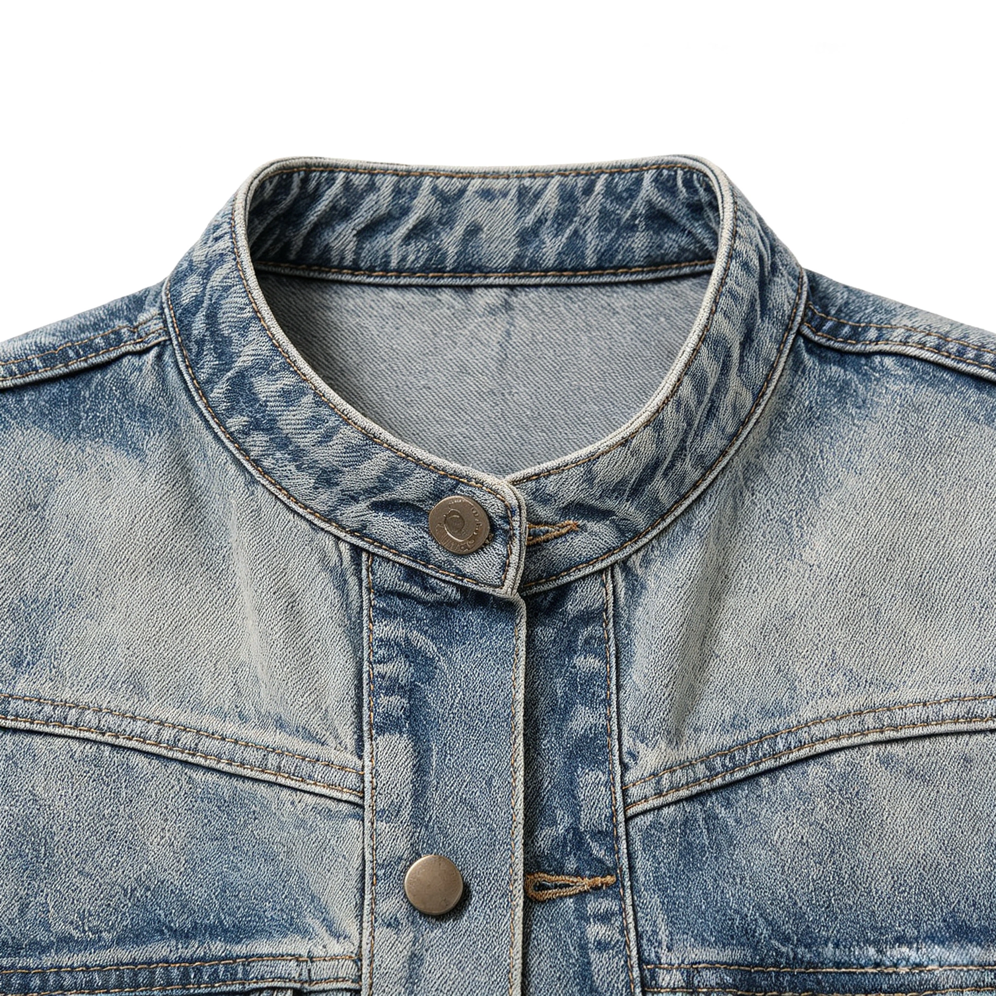 Personalized Light Blue Denim Vest