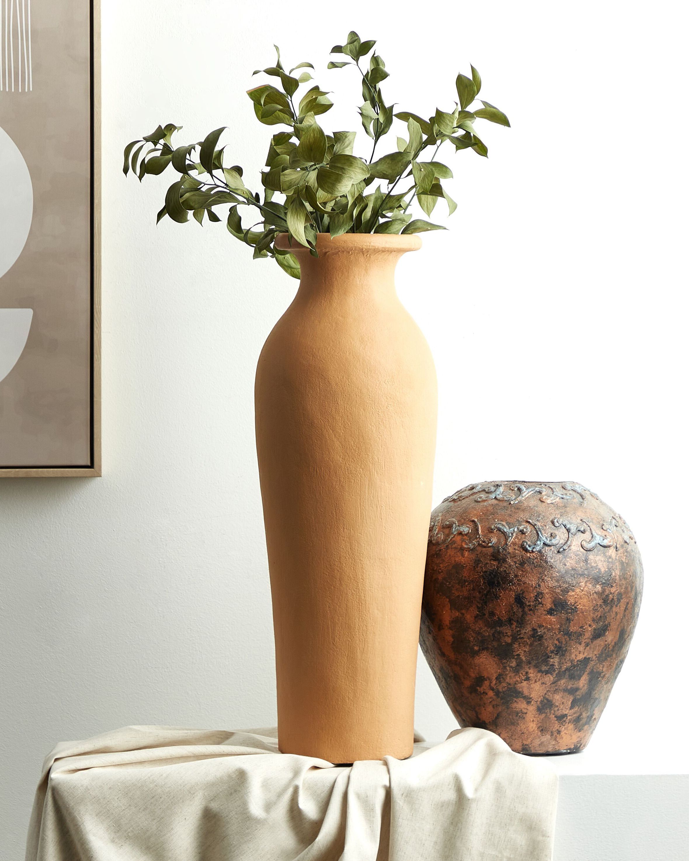 Decorative Vase MUAR Ceramic 60 cm Orange