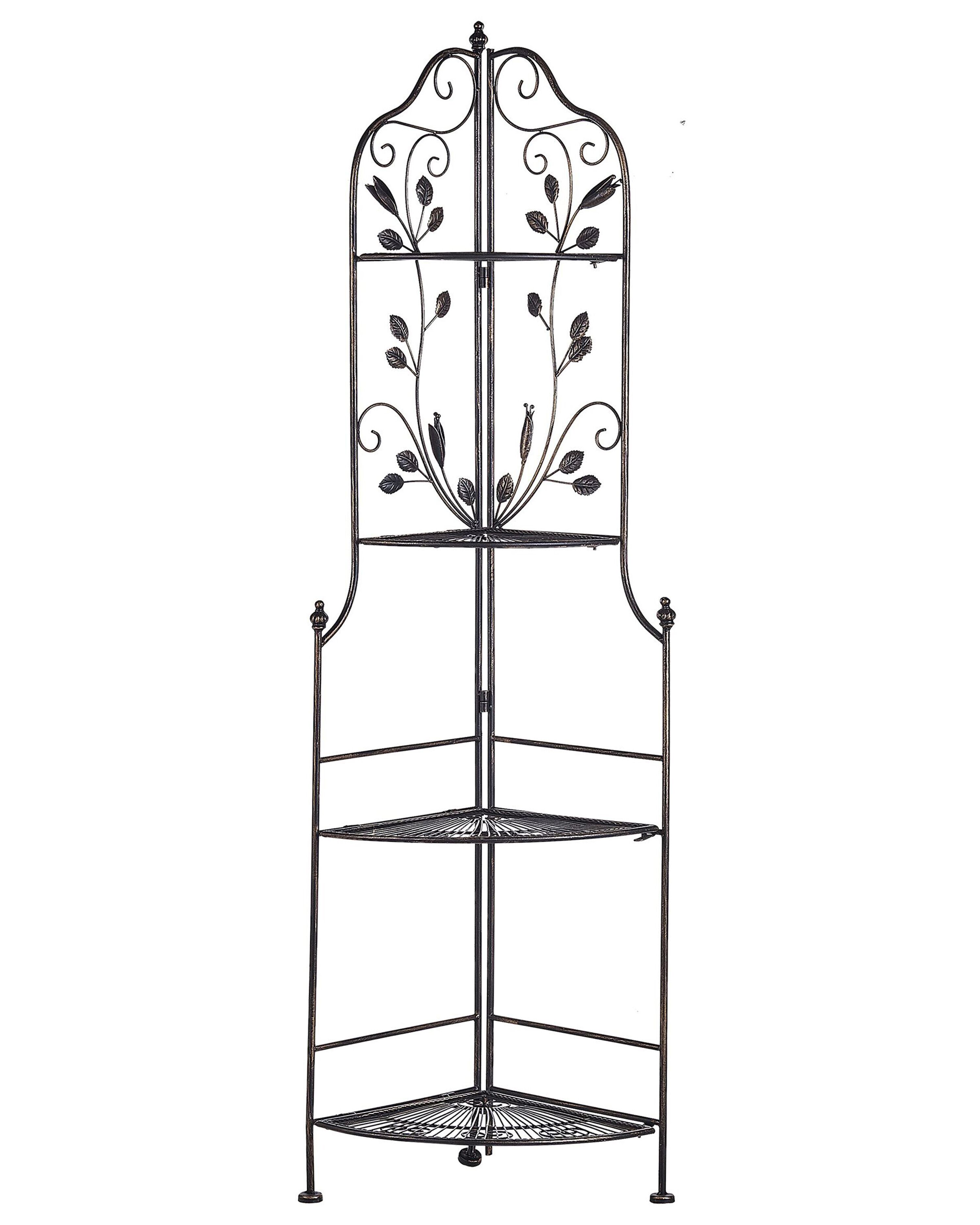 Corner Shelving Unit SIDERNO Metal 35 cm 35 cm Black