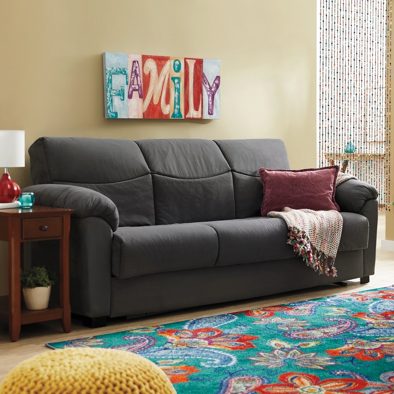 Super Plush Convertible Sofa Bed with Storage - MIDNIGHT VELVET CATALOG