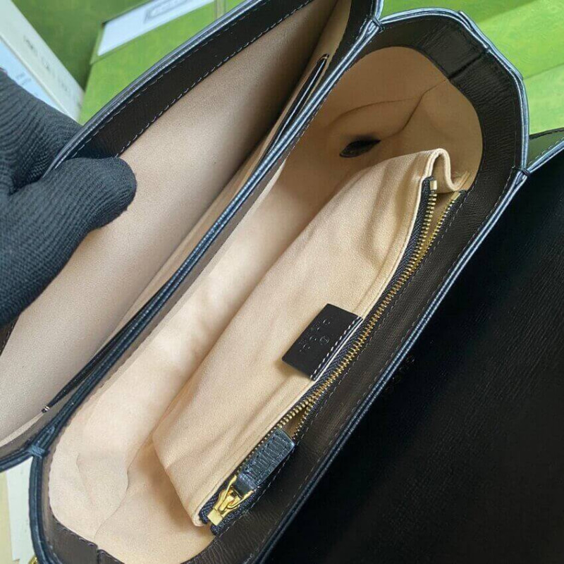 Replica Gucci Horsebit 1955 Small Bag 602204 In White/Sand Leather1:1High-quality replica